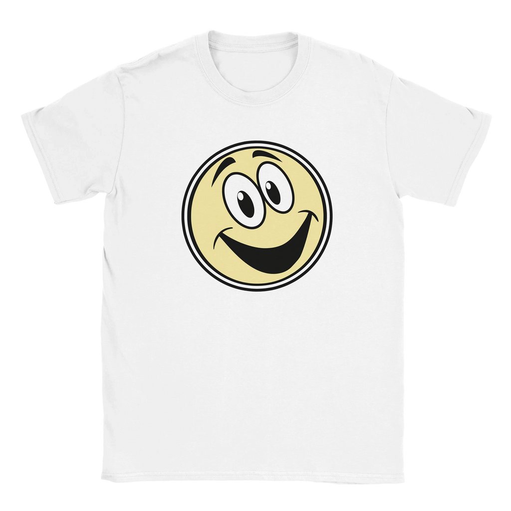 Smiling Emoji Graphic T-Shirt - Premium Soft Cotton Fun Tee