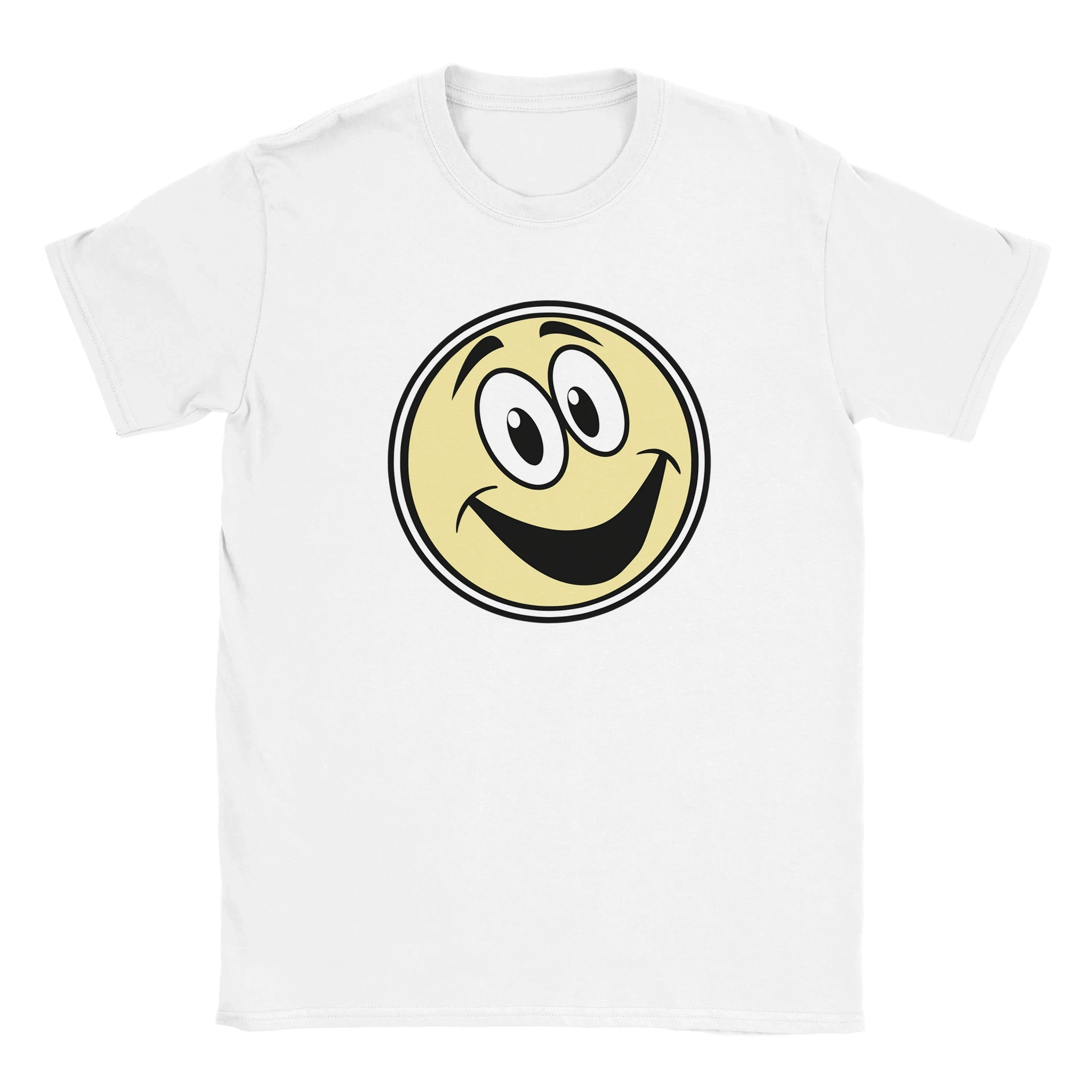 Smiling Emoji Graphic T-Shirt - Premium Soft Cotton Fun Tee