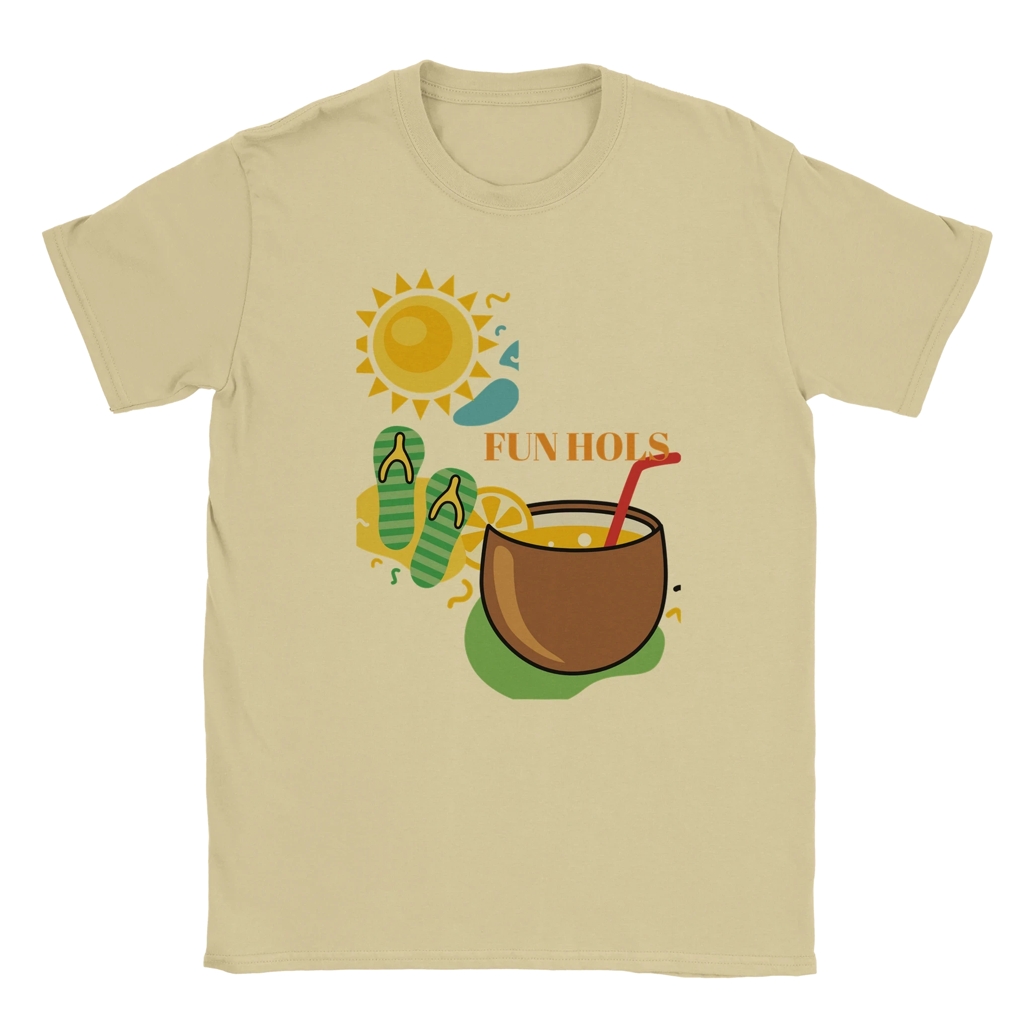 Fun Holiday Beach Graphic T-Shirt - Premium Cotton Tee