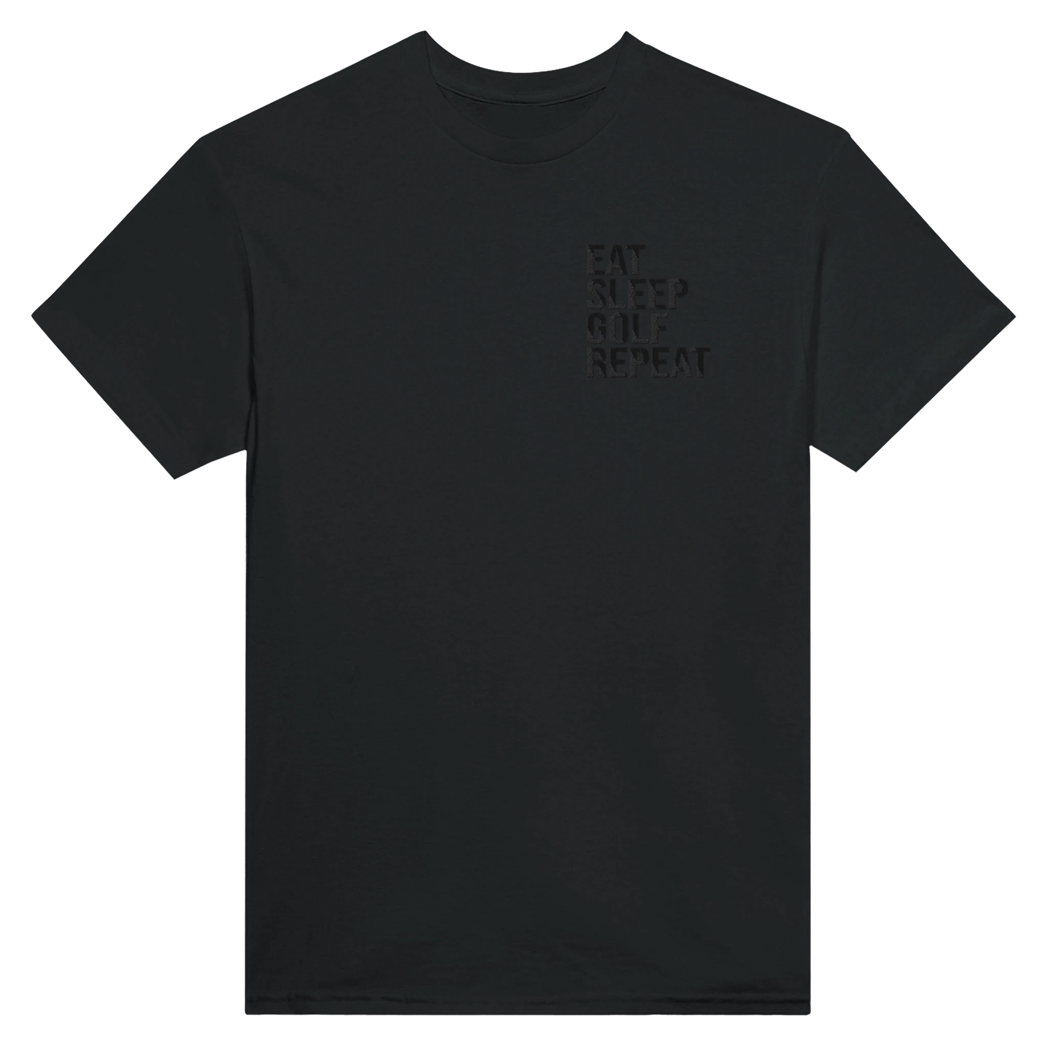 Golf Graphic T-Shirt - Heavyweight Cotton Classic Fit EAT SLEEP REPEAT GOLF