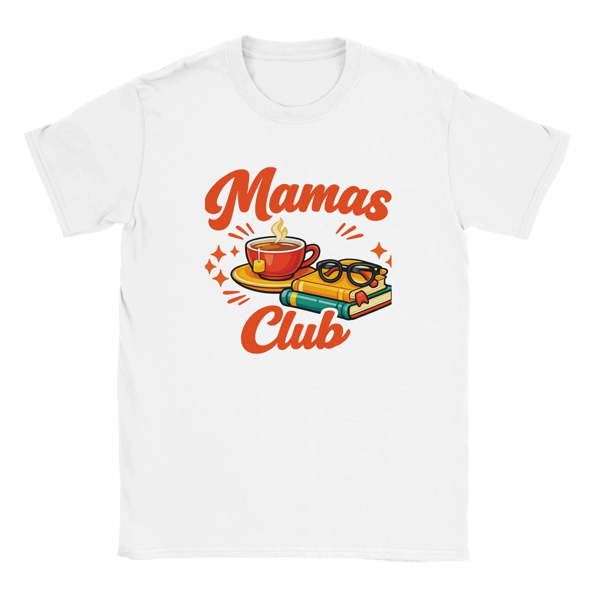 Mama's Club Graphic T-Shirt - Premium Soft Ring-Spun Cotton Tee