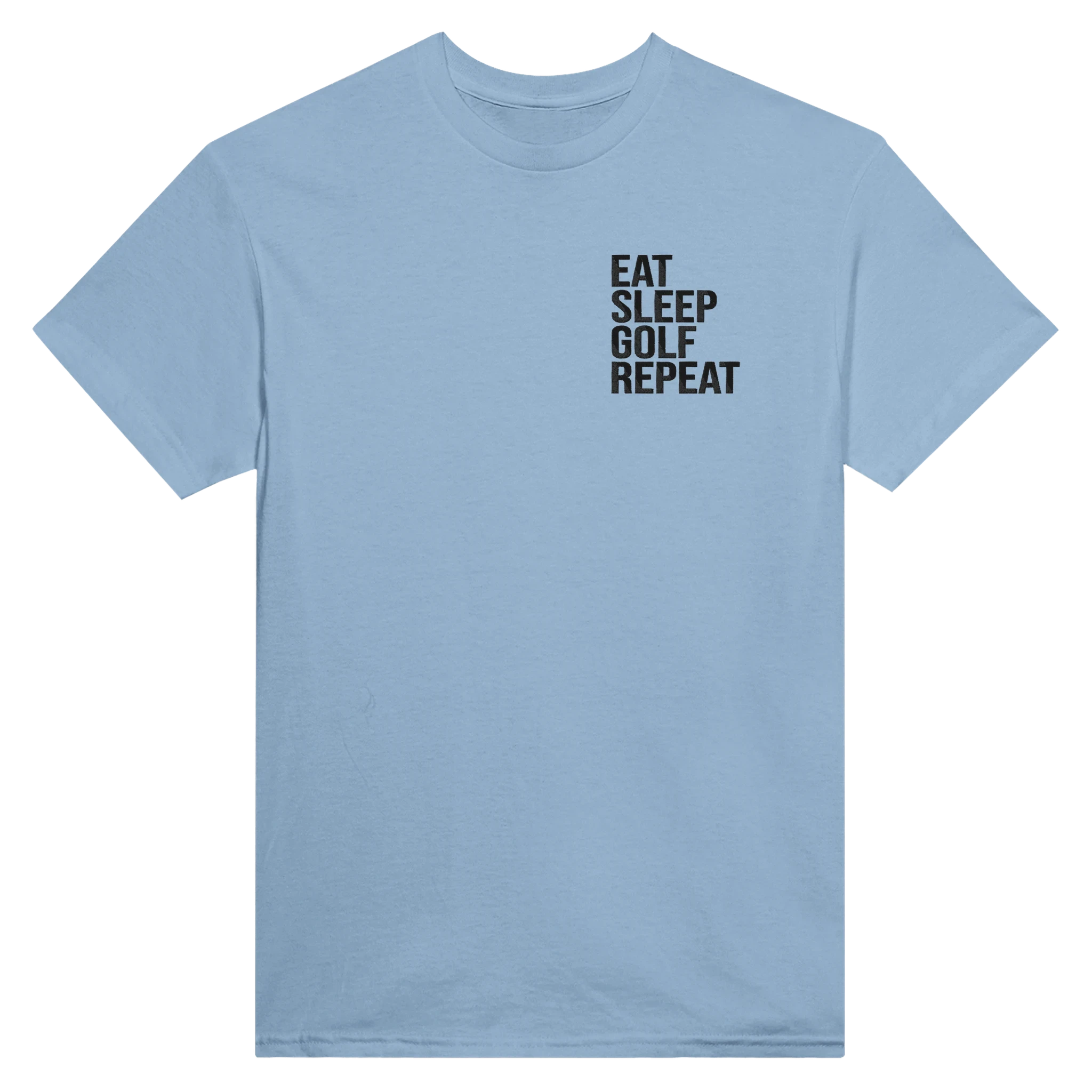 Golf Graphic T-Shirt - Heavyweight Cotton Classic Fit EAT SLEEP REPEAT GOLF