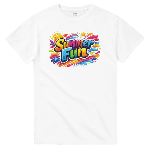 Summer Fun Beach T Shirt – Bright Casual Graphic Tee for Your Adventures