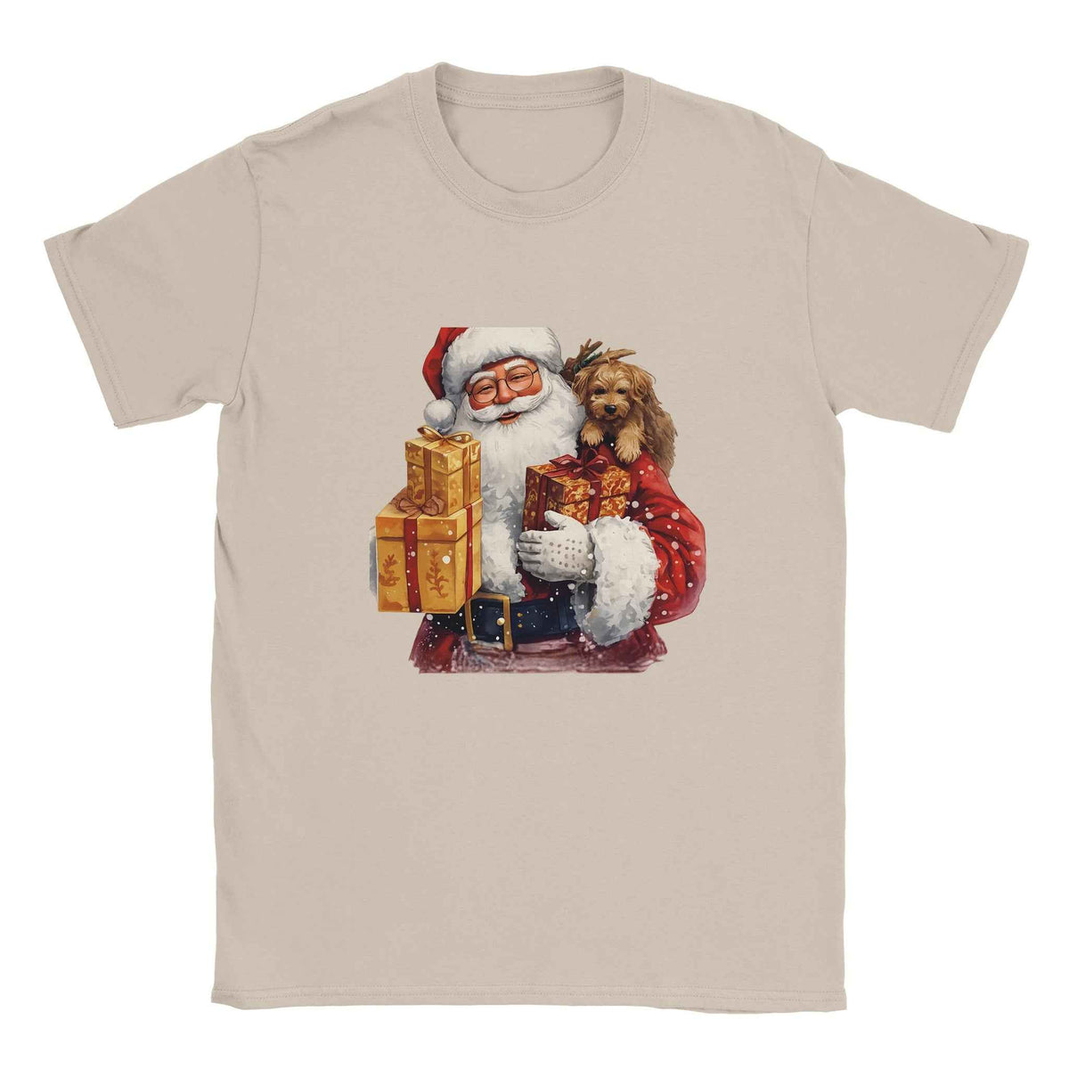 Father Christmas T-Shirt, Santa Claus Graphic Tee, Retro Holiday Shirt, Christmas Gift for Dad, Festive Xmas Apparel, Handmade Santa Top