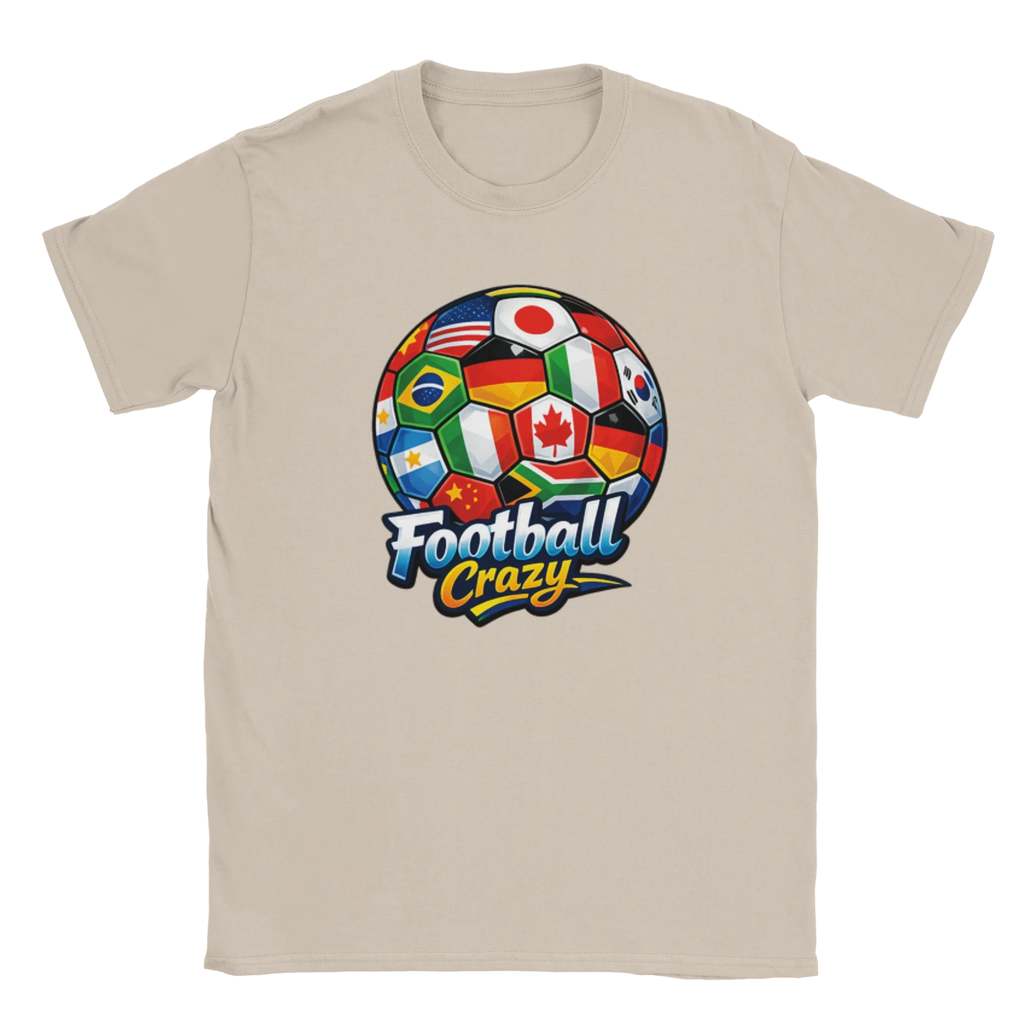 World Football Premium Graphic T-Shirt - Soft Ring-Spun Cotton Casual Tee