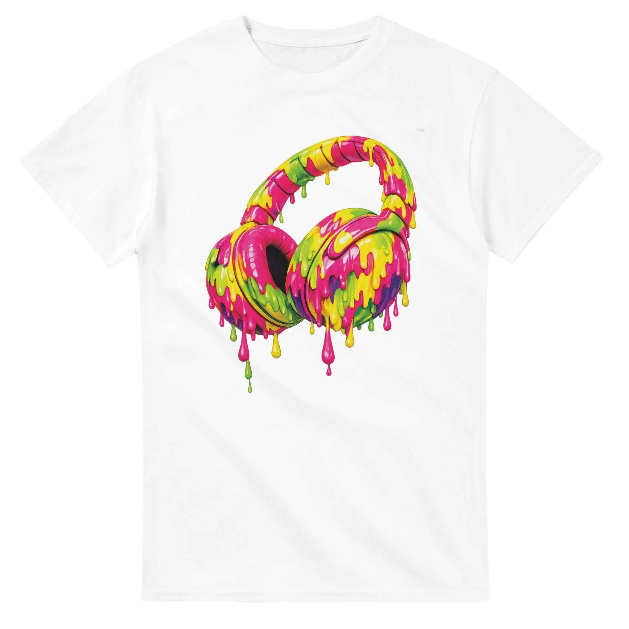 Headphones Graphic T-Shirt - Heavyweight Cotton Classic Fit Tee