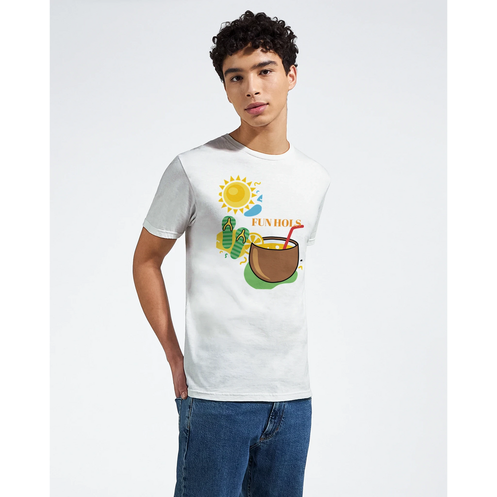 Fun Holiday Beach Graphic T-Shirt - Premium Cotton Tee