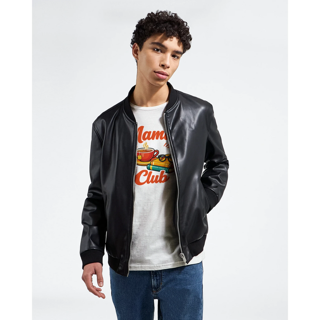 Mama's Club Graphic T-Shirt - Premium Soft Ring-Spun Cotton Tee