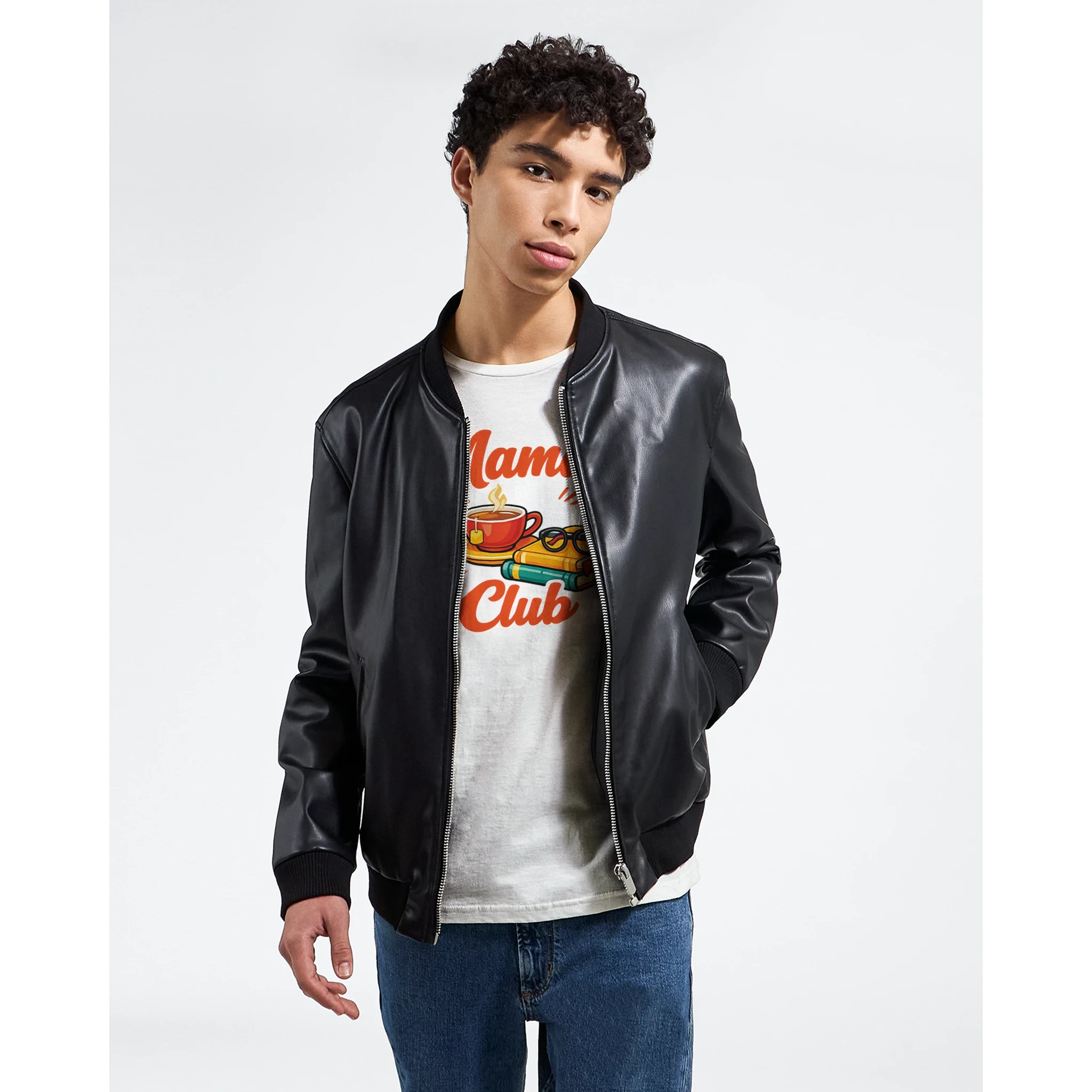 Mama's Club Graphic T-Shirt - Premium Soft Ring-Spun Cotton Tee