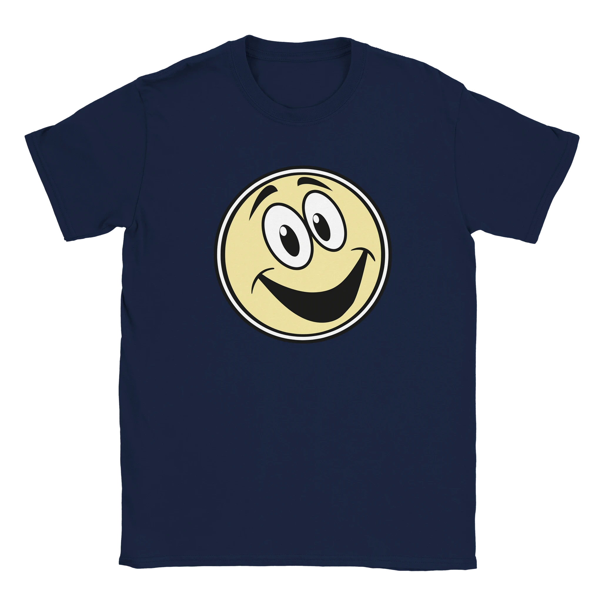 Smiling Emoji Graphic T-Shirt - Premium Soft Cotton Fun Tee