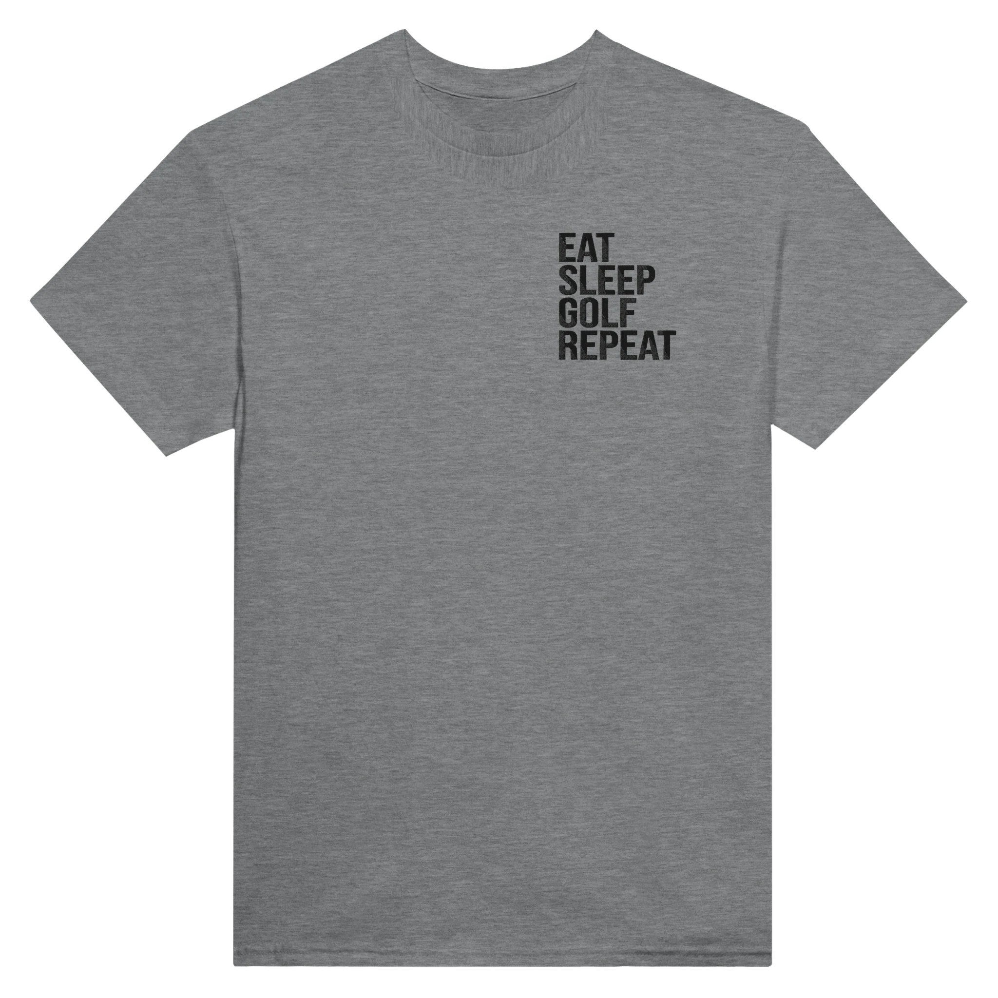 Golf Graphic T-Shirt - Heavyweight Cotton Classic Fit EAT SLEEP REPEAT GOLF