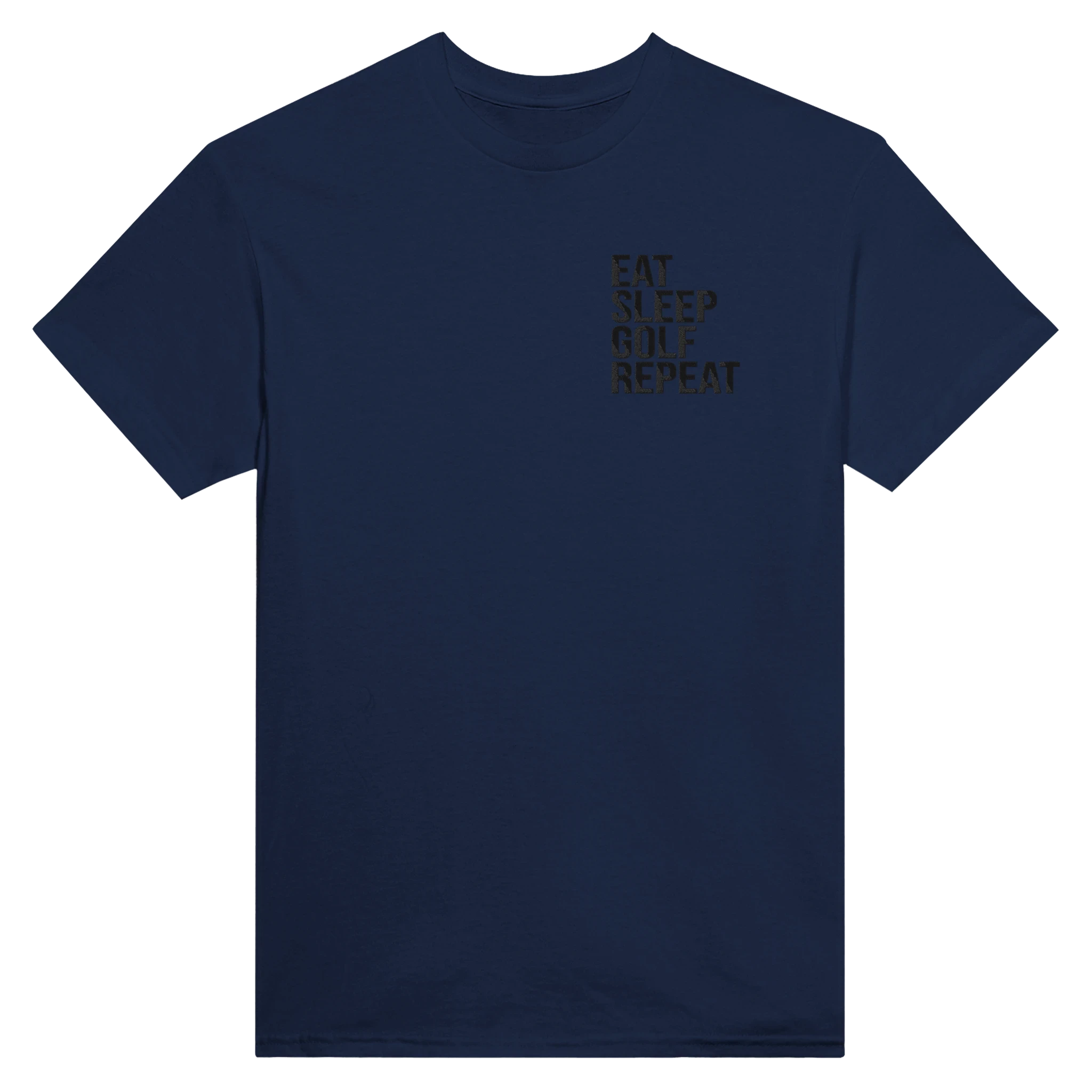 Golf Graphic T-Shirt - Heavyweight Cotton Classic Fit EAT SLEEP REPEAT GOLF