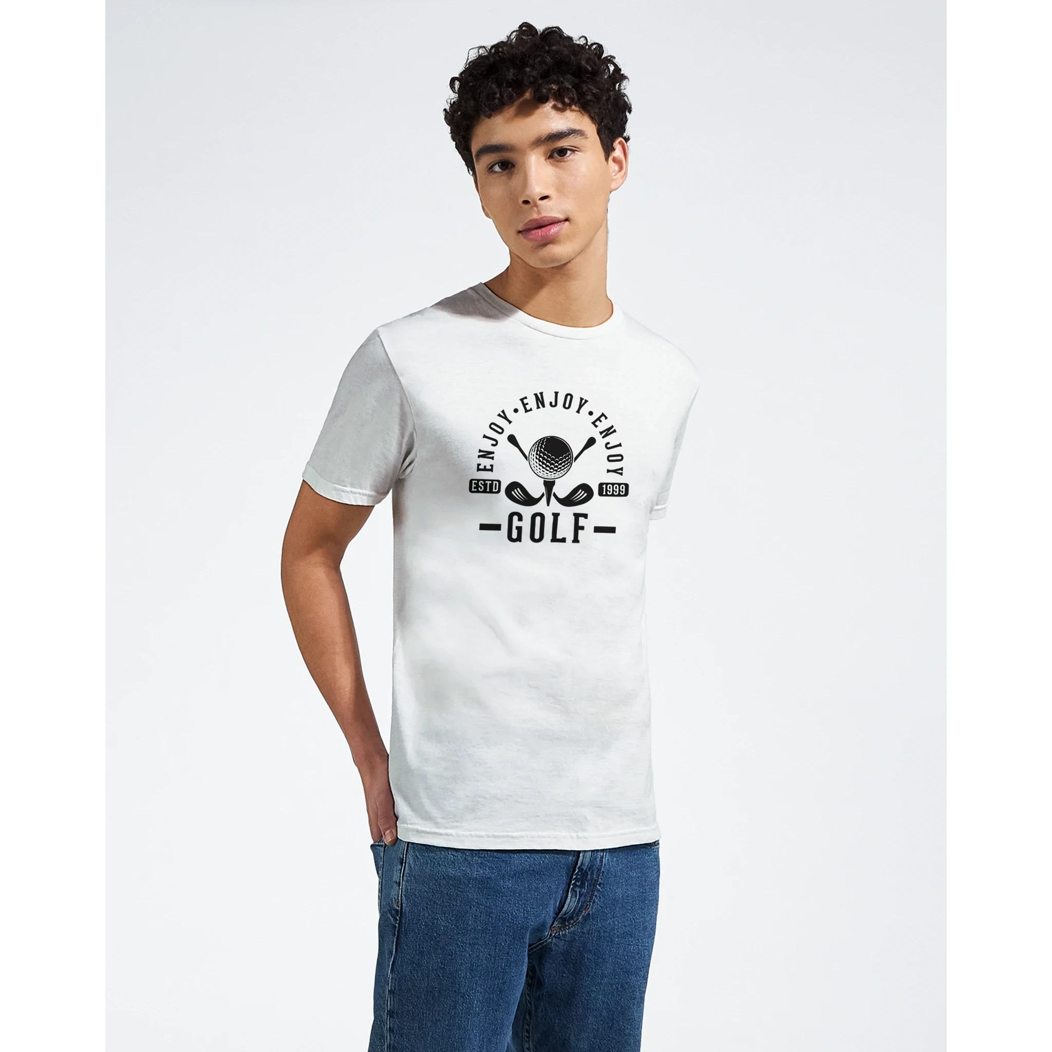Enjoy Golf Graphic T-Shirt – Premium Ring-Spun Cotton Casual Tee