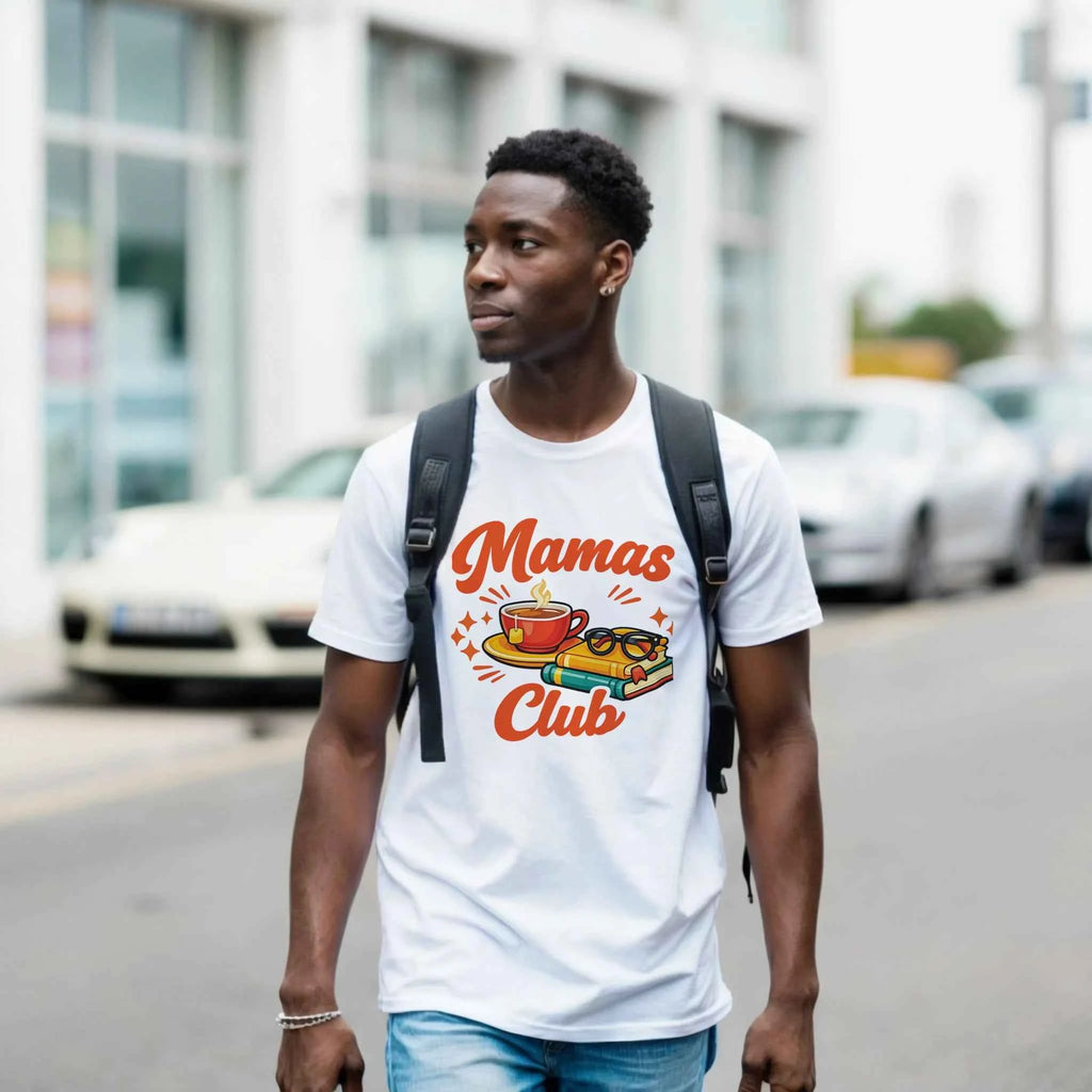 Mama's Club Graphic T-Shirt - Premium Soft Ring-Spun Cotton Tee