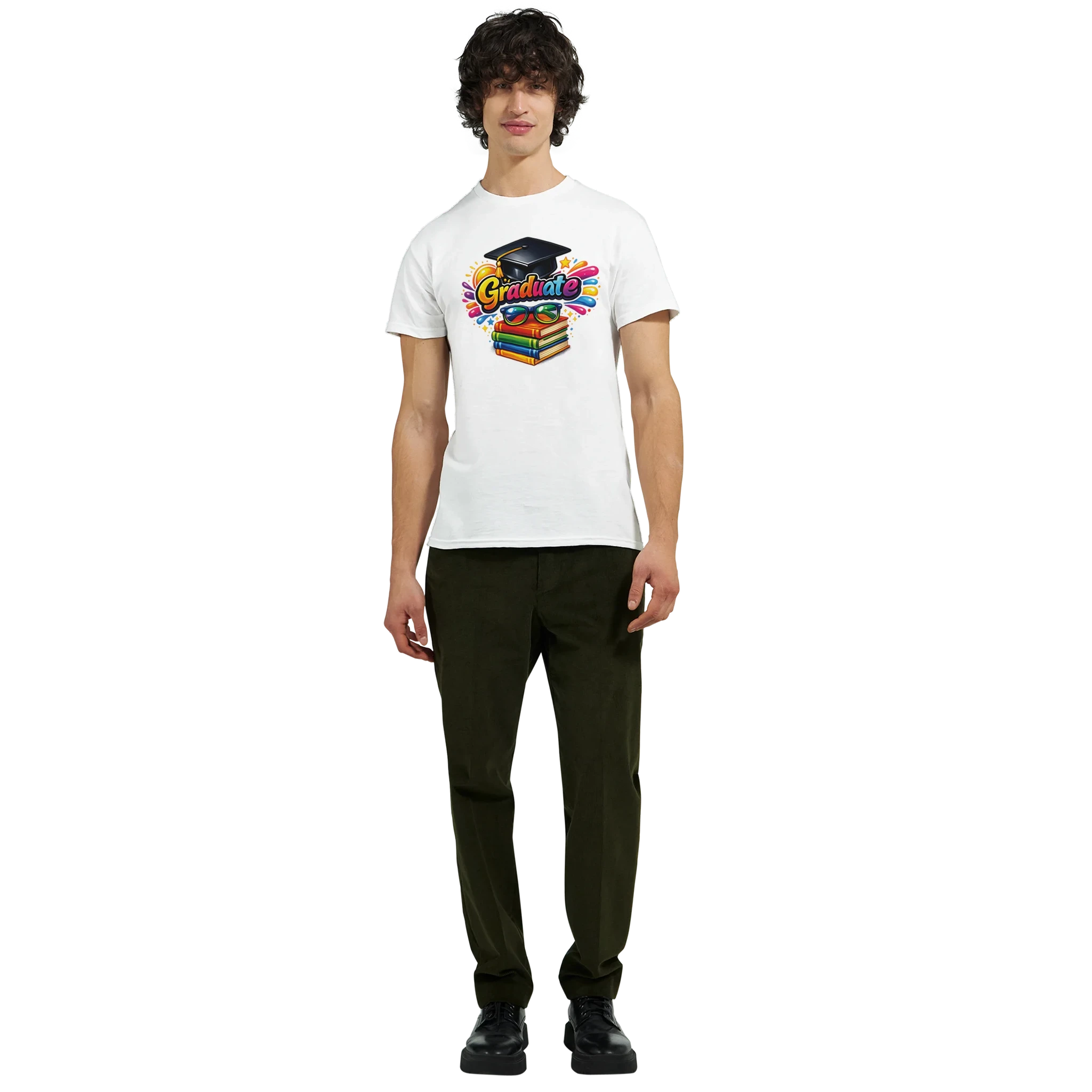 Graduate Celebration T-Shirt – Classic Heavyweight Cotton Graduation Party Tee