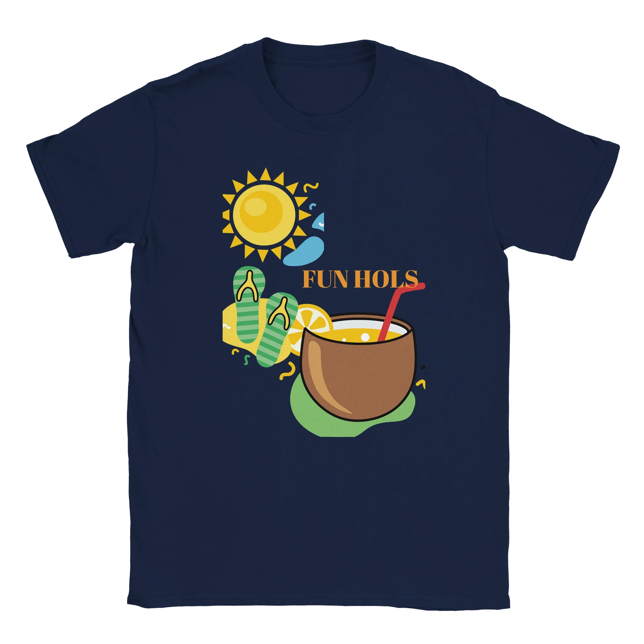 Fun Holiday Beach Graphic T-Shirt - Premium Cotton Tee