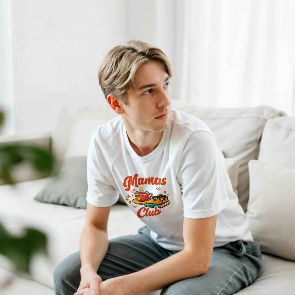 Mama's Club Graphic T-Shirt - Premium Soft Ring-Spun Cotton Tee