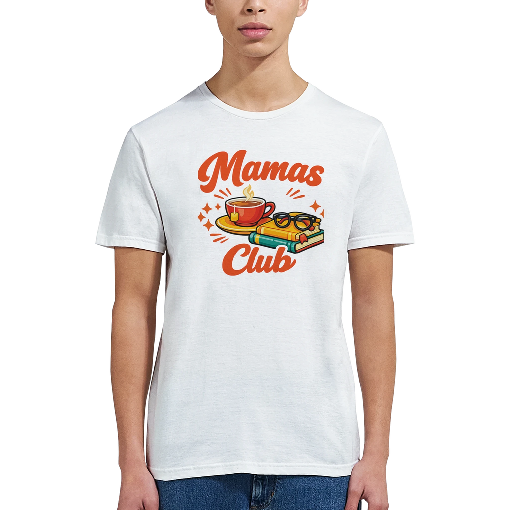Mama's Club Graphic T-Shirt - Premium Soft Ring-Spun Cotton Tee