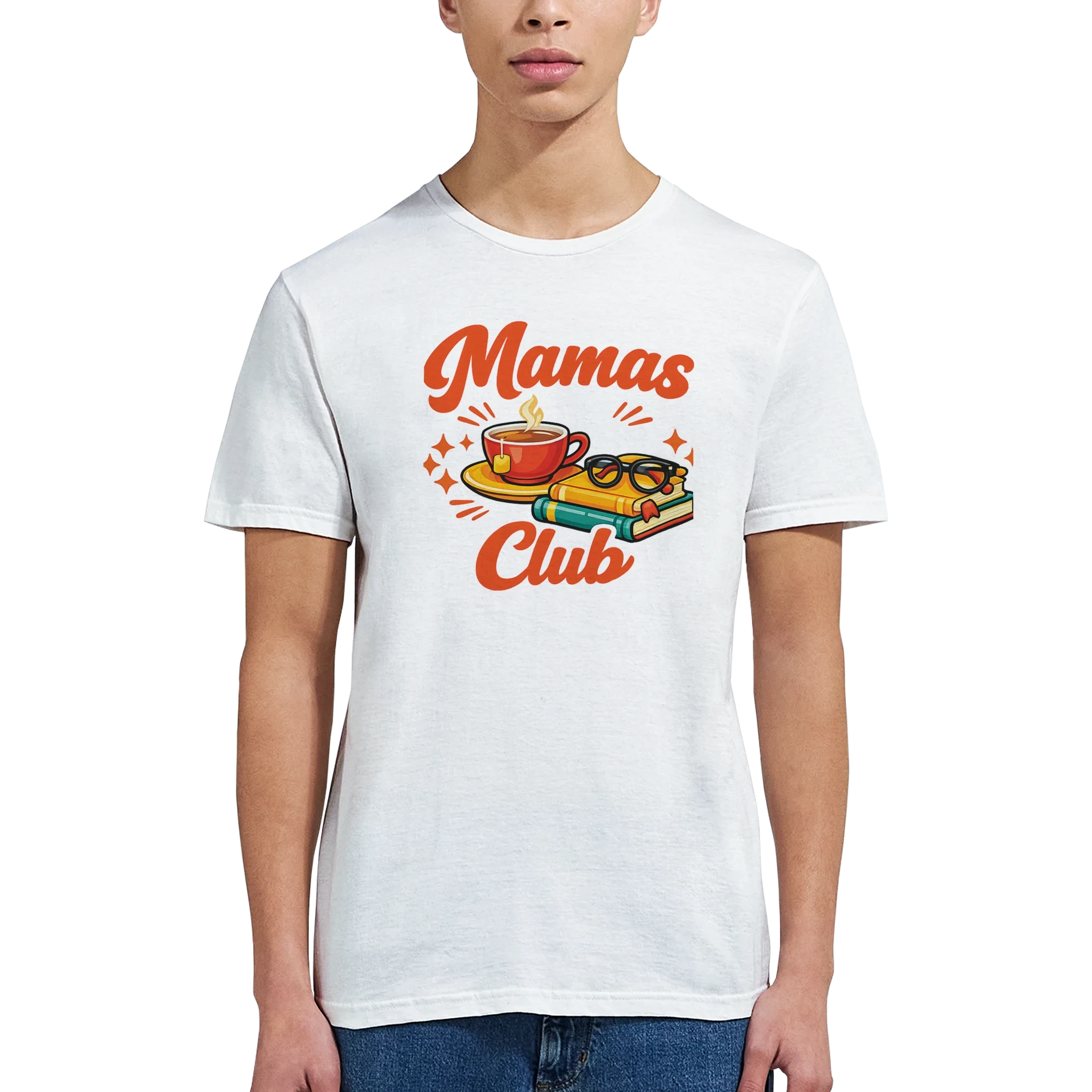 Mama's Club Graphic T-Shirt - Premium Soft Ring-Spun Cotton Tee