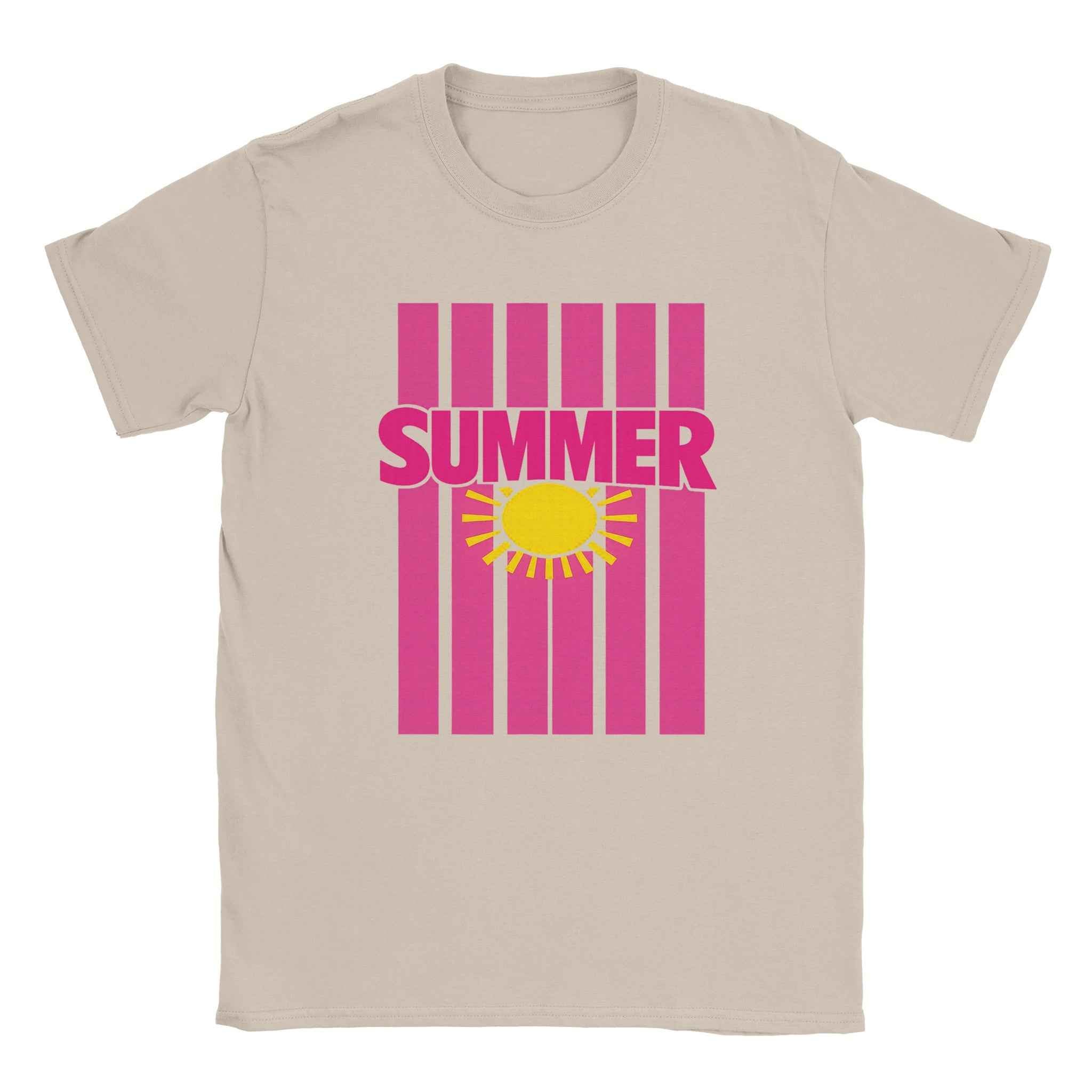 Summer Beach T-Shirt, Tropical Ocean Graphic Tee, Personalized Vacation Apparel, Unisex Cotton Beach Shirt, Gift for Beach Lovers