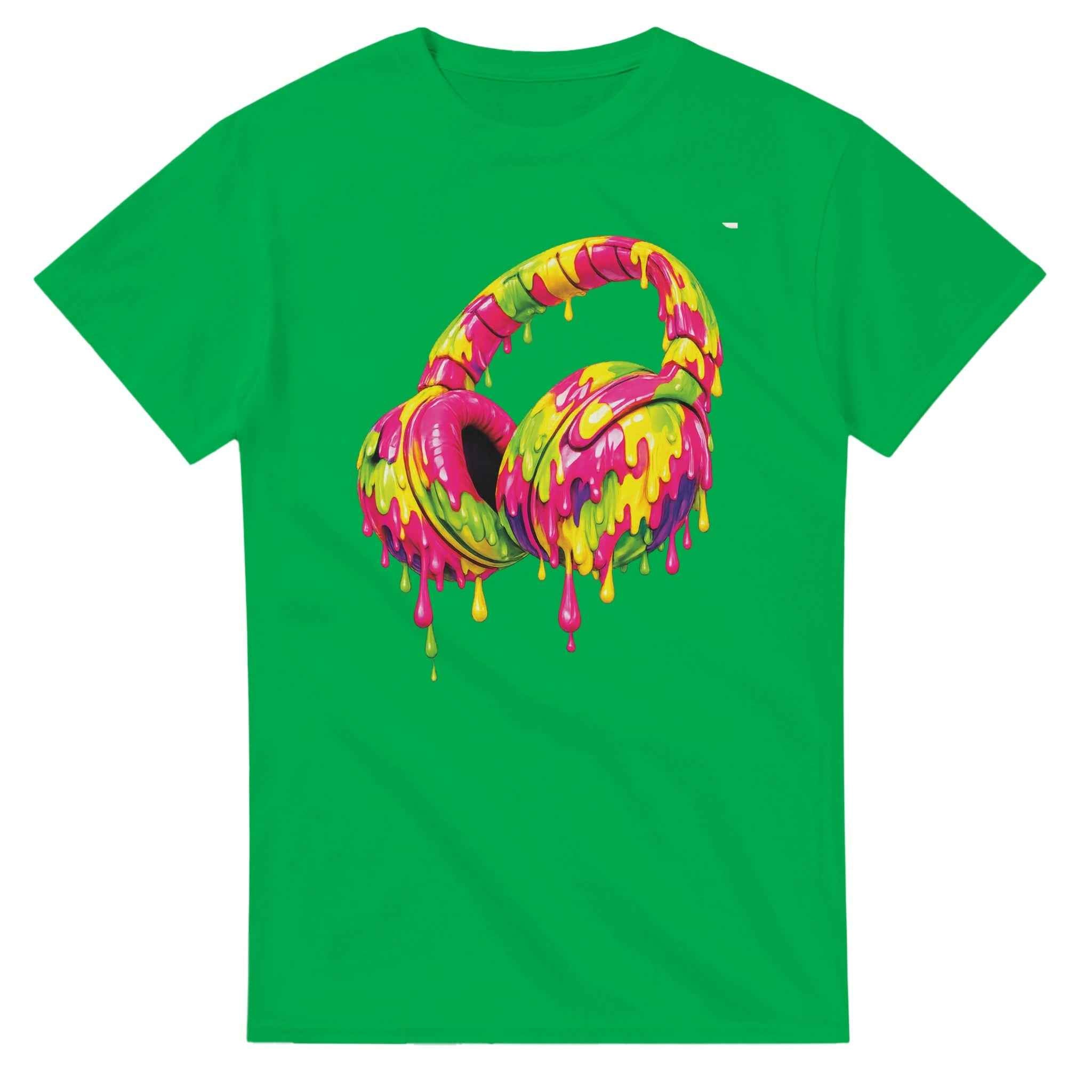 Headphones Graphic T-Shirt - Heavyweight Cotton Classic Fit Tee