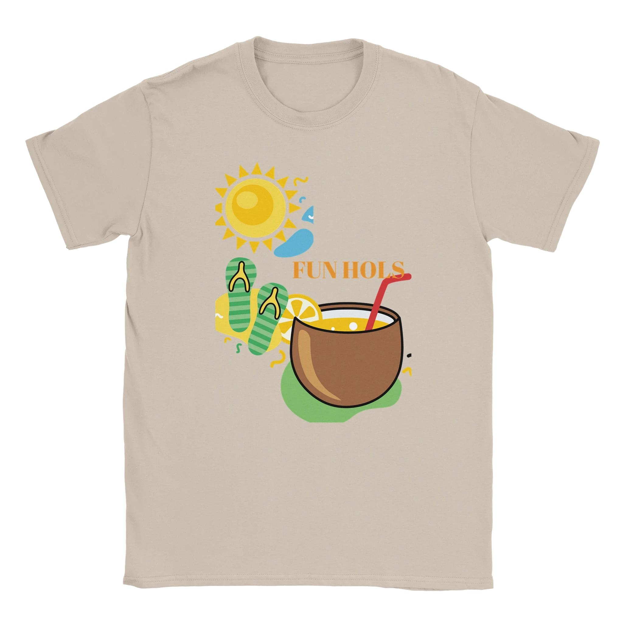 Fun Holiday Beach Graphic T-Shirt - Premium Cotton Tee