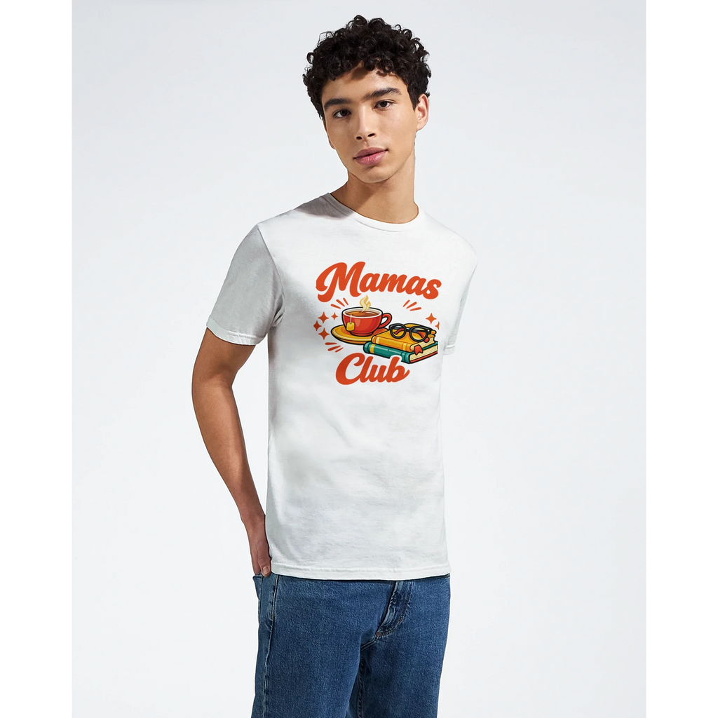 Mama's Club Graphic T-Shirt - Premium Soft Ring-Spun Cotton Tee