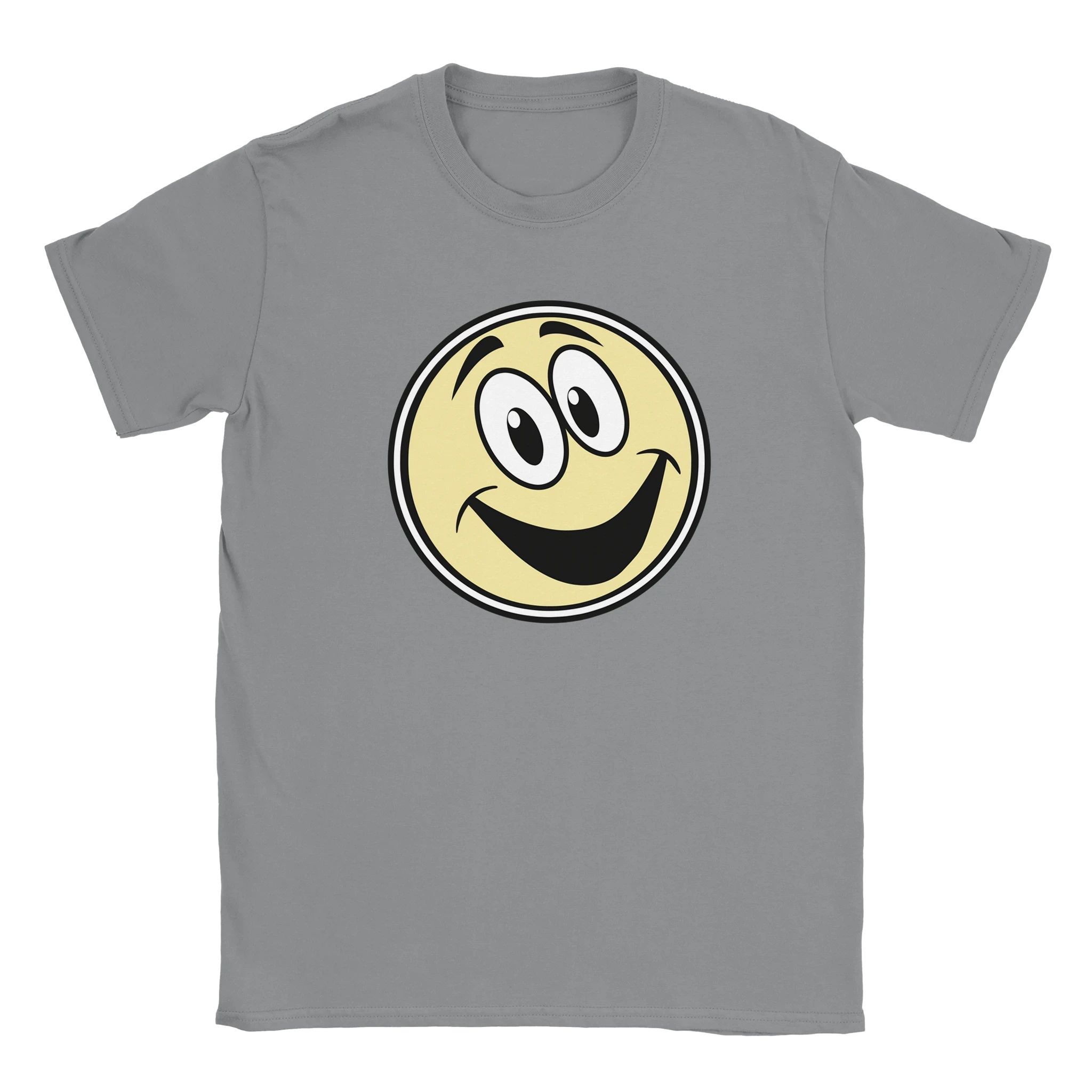 Smiling Emoji Graphic T-Shirt - Premium Soft Cotton Fun Tee