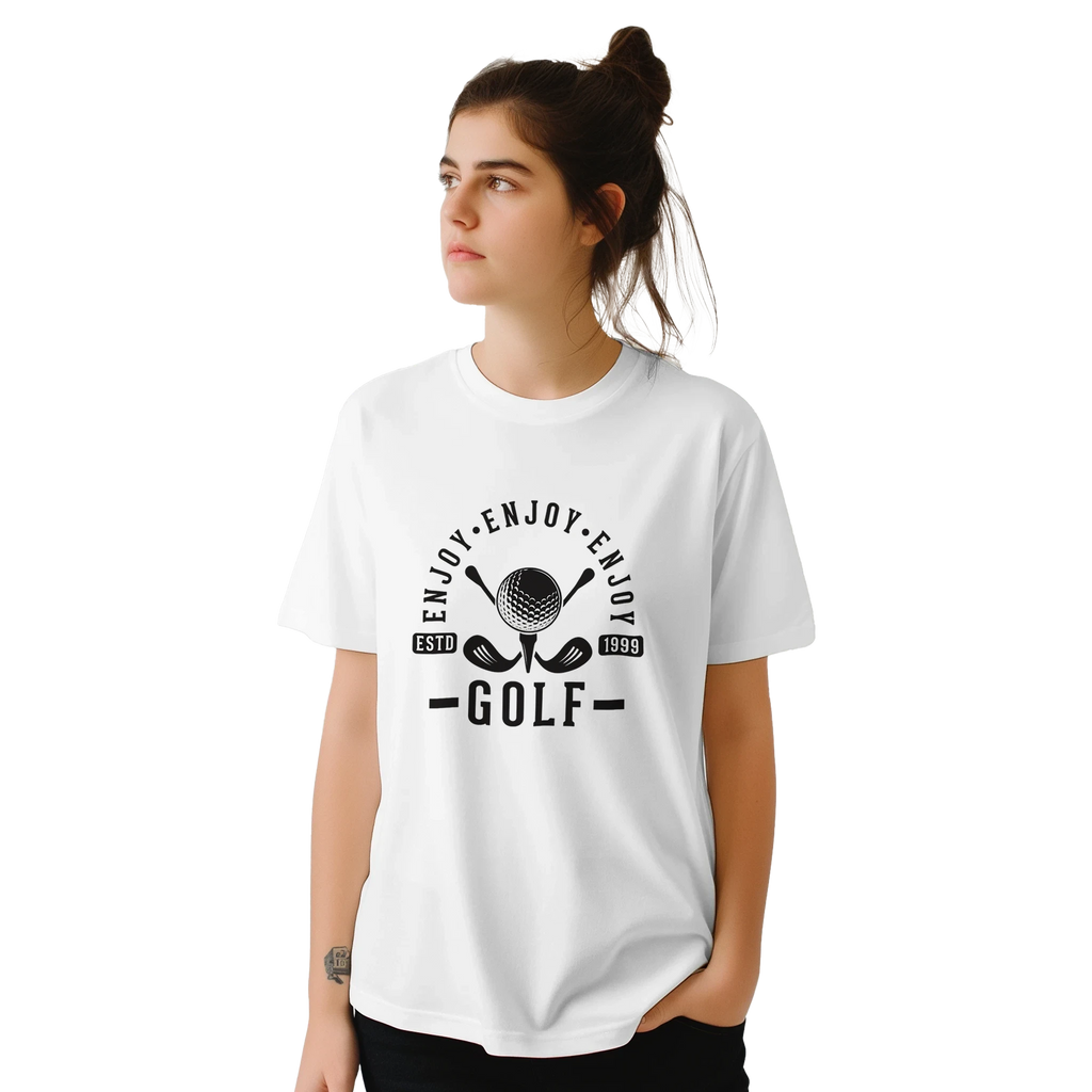Enjoy Golf Graphic T-Shirt – Premium Ring-Spun Cotton Casual Tee