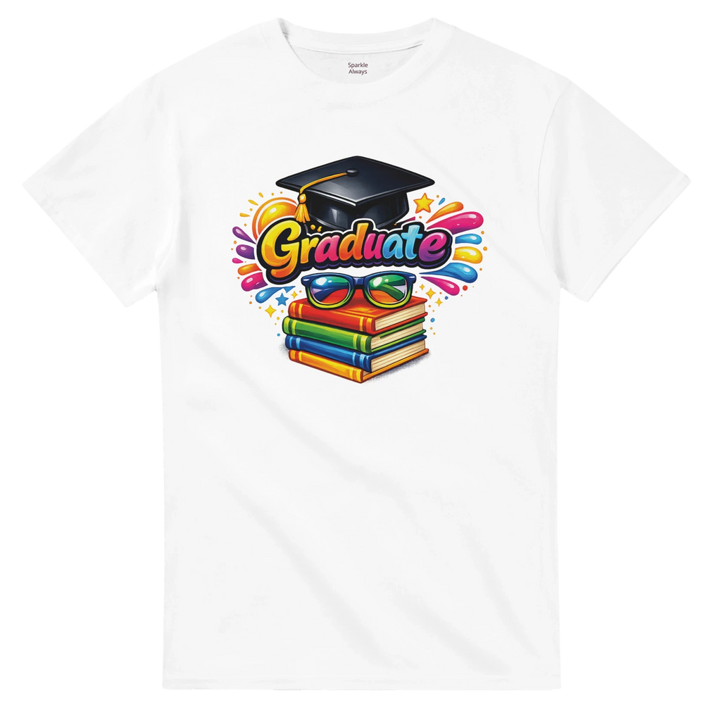 Graduate Celebration T-Shirt – Classic Heavyweight Cotton Graduation Party Tee