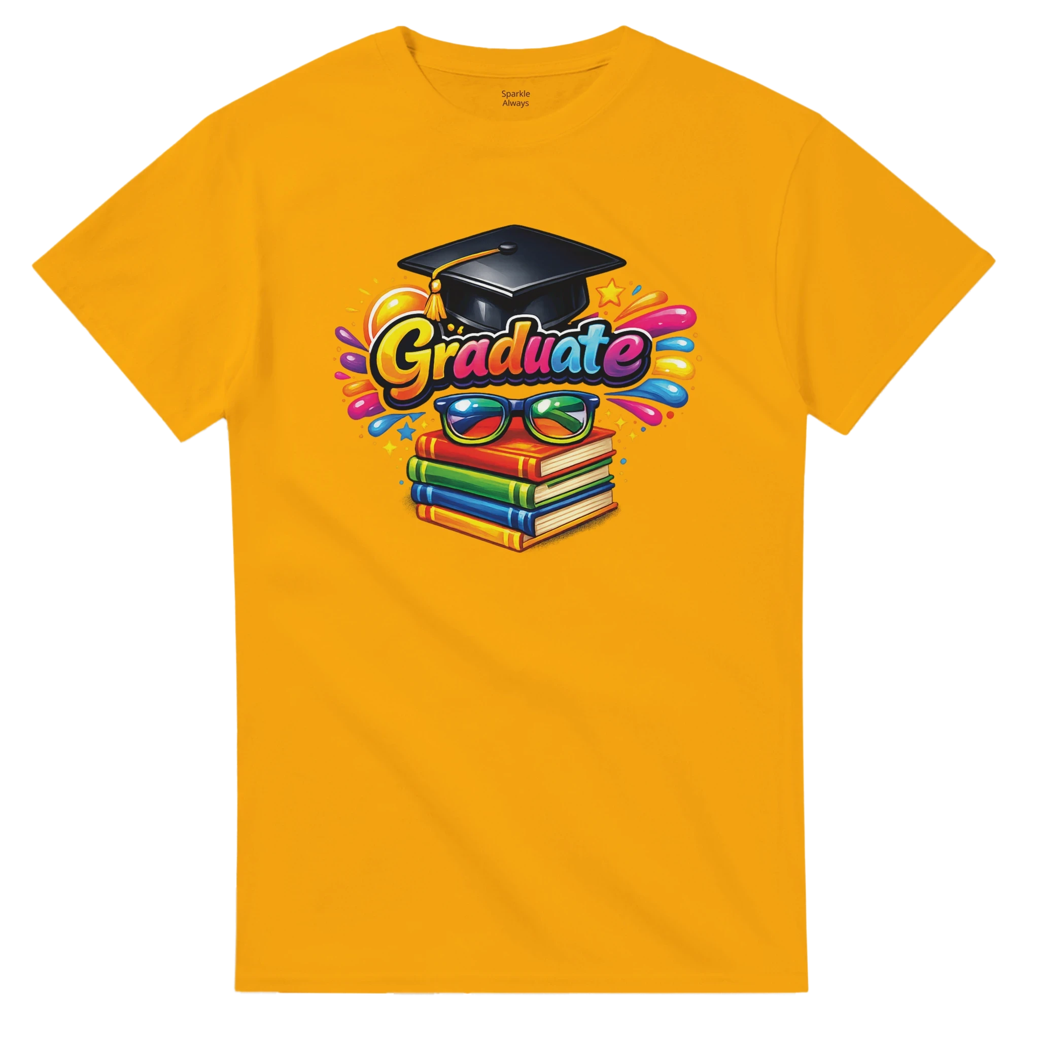 Graduate Celebration T-Shirt – Classic Heavyweight Cotton Graduation Party Tee