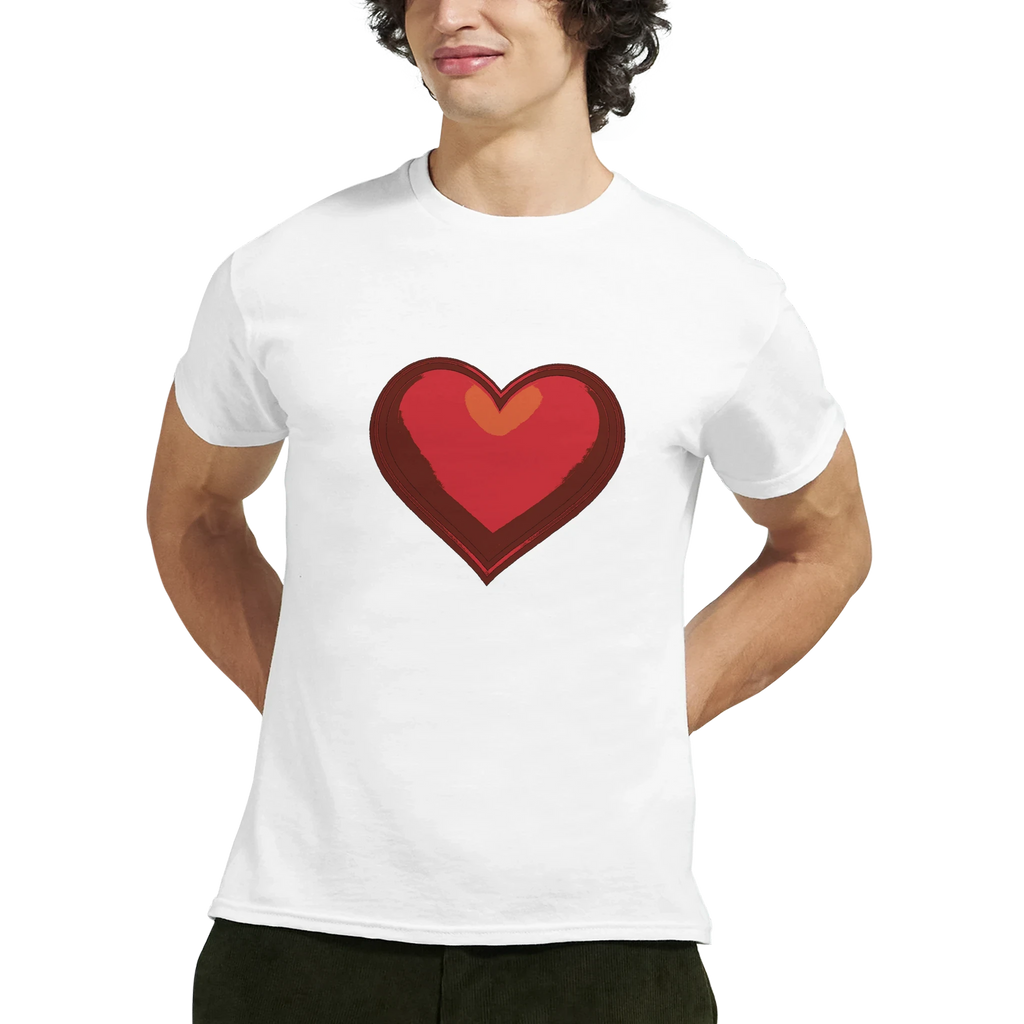 Red Heart Graphic T-Shirt - Comfortable Casual Apparel