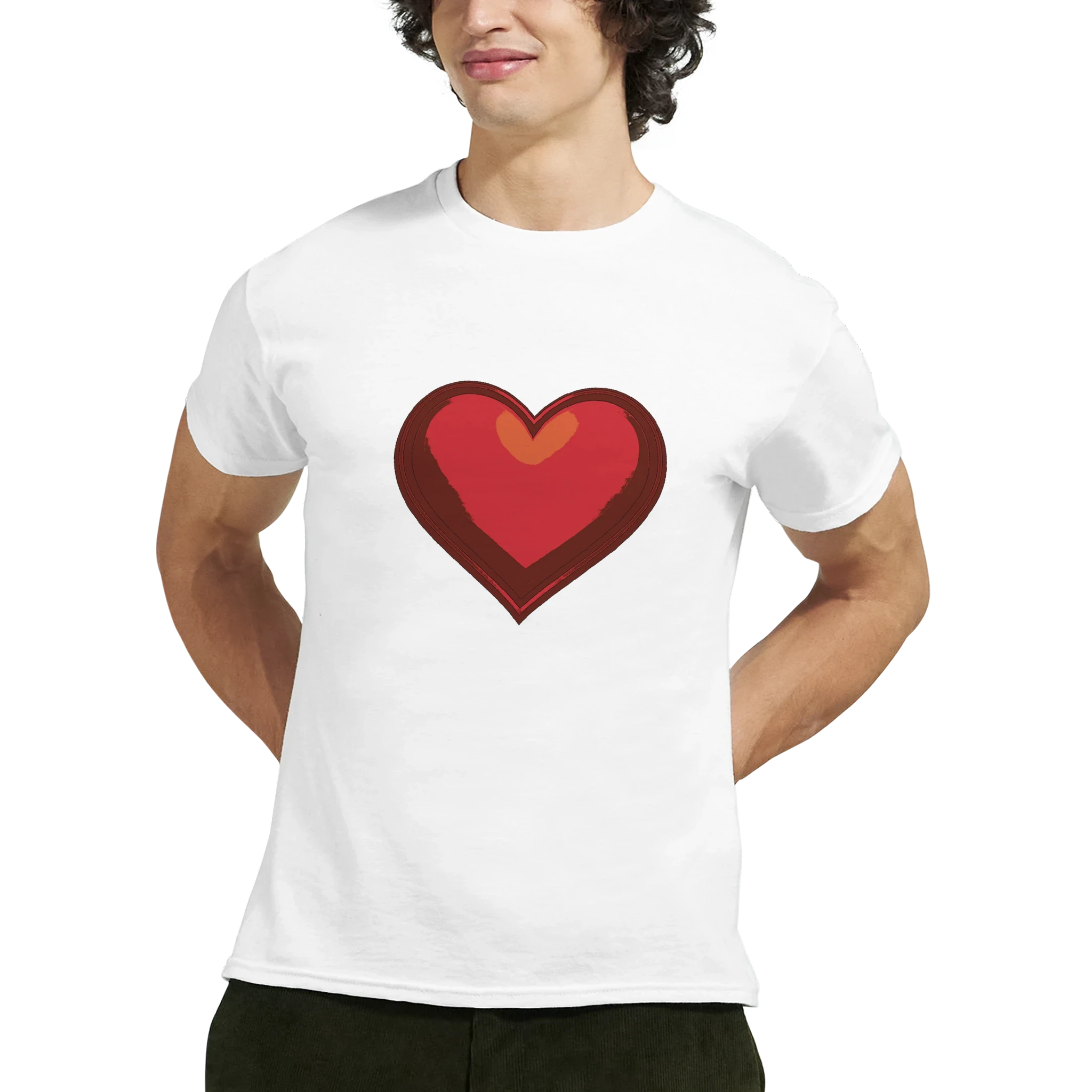 Red Heart Graphic T-Shirt - Comfortable Casual Apparel