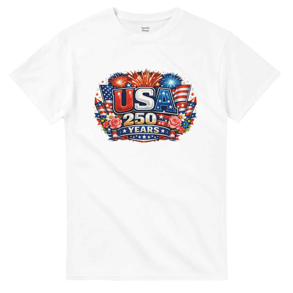 USA 250th Anniversary Shirt, Semiquincentennial 1776-2026 T-Shirt, Patriotic America Independence Day Gift, Heavyweight Cotton Tee