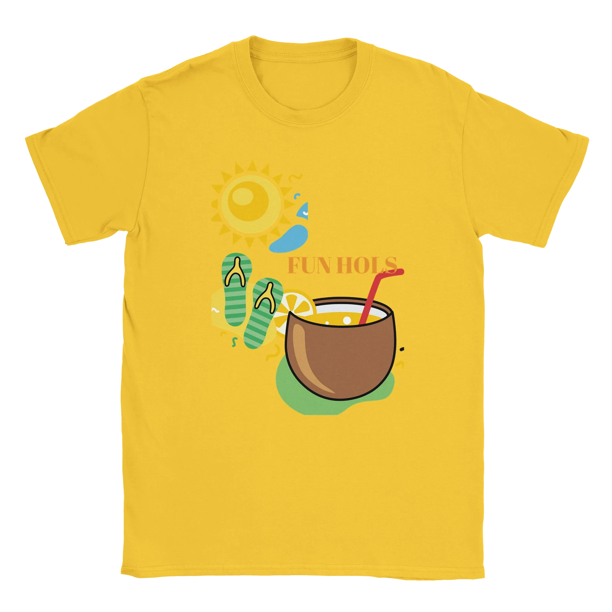 Fun Holiday Beach Graphic T-Shirt - Premium Cotton Tee