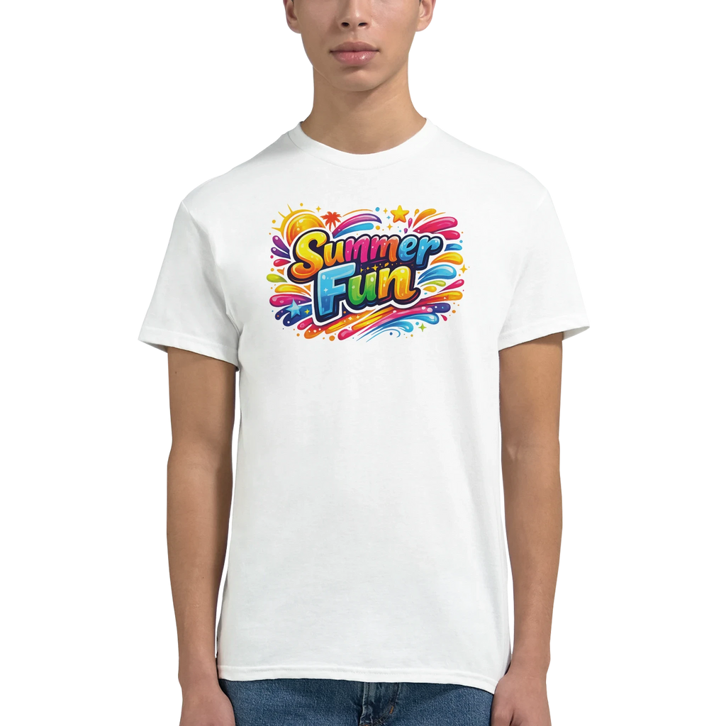 Summer Fun Beach T Shirt – Bright Casual Graphic Tee for Your Adventures