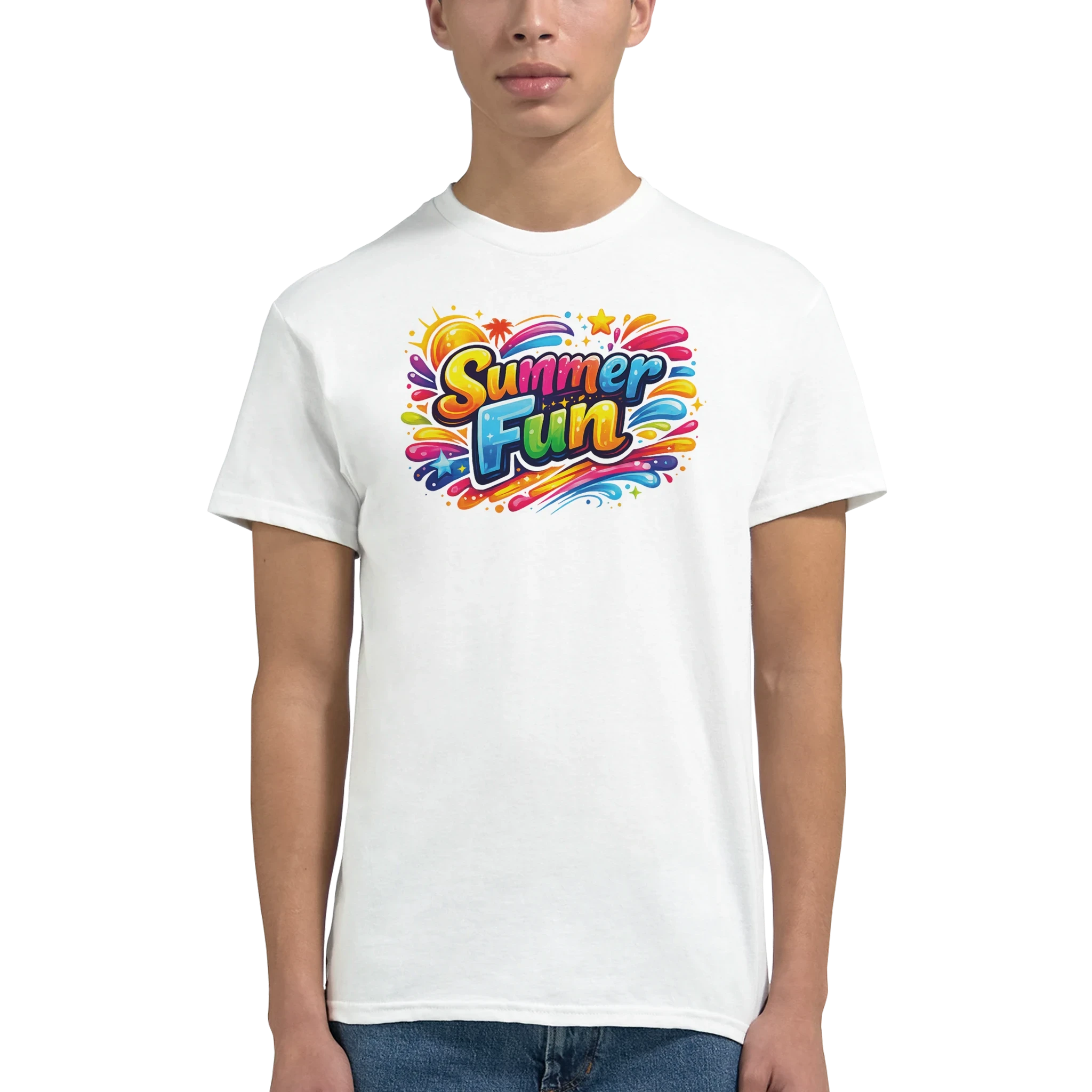 Summer Fun Beach T Shirt – Bright Casual Graphic Tee for Your Adventures
