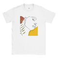 Women's Face Portrait Graphic T-Shirt - Black and White Art Tee
