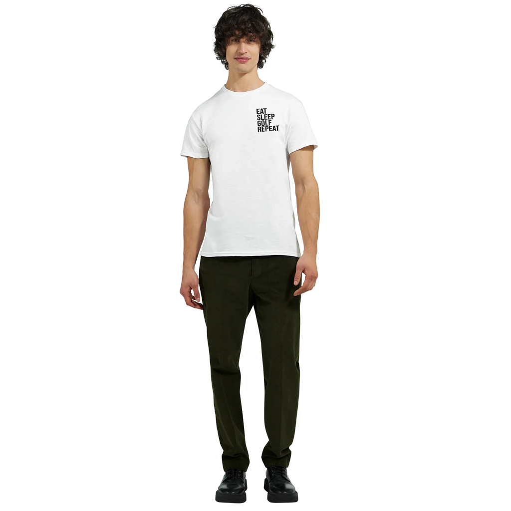 Golf Graphic T-Shirt - Heavyweight Cotton Classic Fit EAT SLEEP REPEAT GOLF