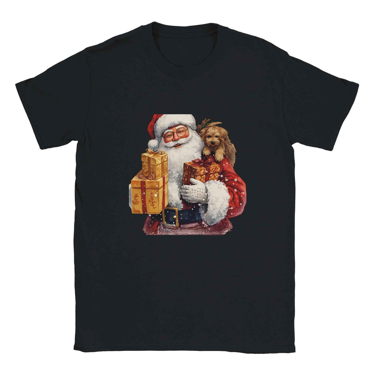 Father Christmas T-Shirt, Santa Claus Graphic Tee, Retro Holiday Shirt, Christmas Gift for Dad, Festive Xmas Apparel, Handmade Santa Top