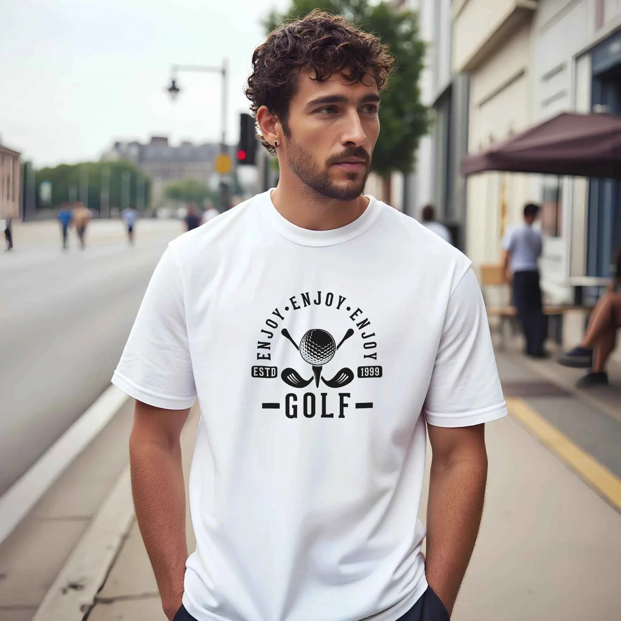 Enjoy Golf Graphic T-Shirt – Premium Ring-Spun Cotton Casual Tee