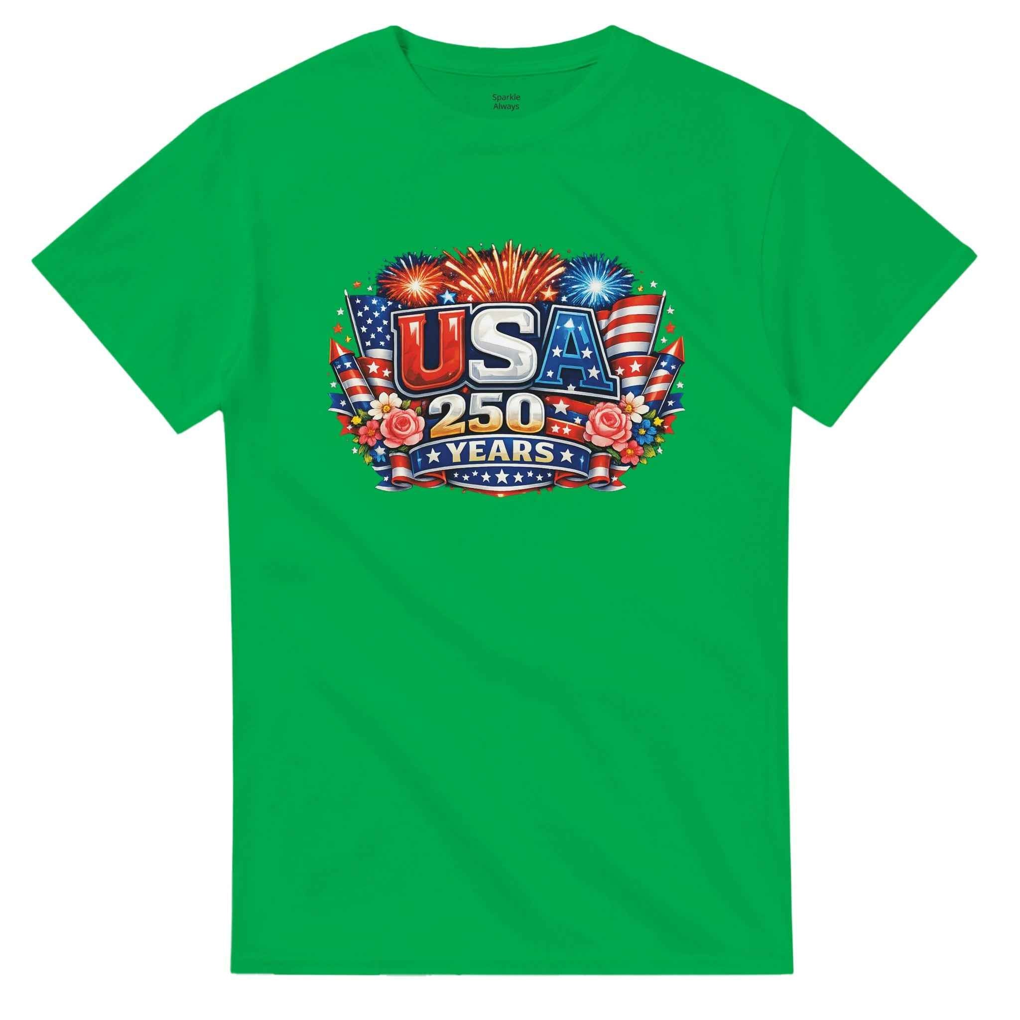 USA 250th Anniversary Shirt, Semiquincentennial 1776-2026 T-Shirt, Patriotic America Independence Day Gift, Heavyweight Cotton Tee