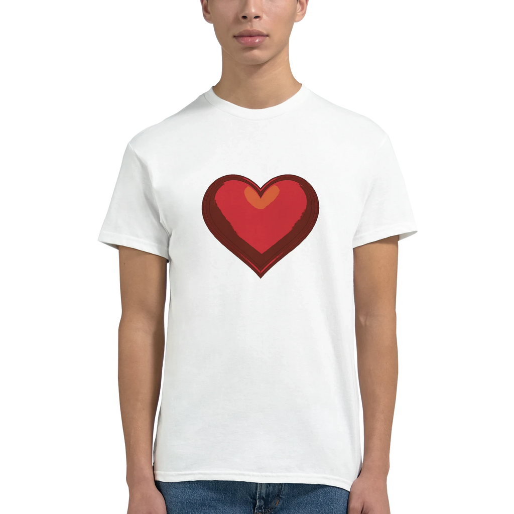 Red Heart Graphic T-Shirt - Comfortable Casual Apparel