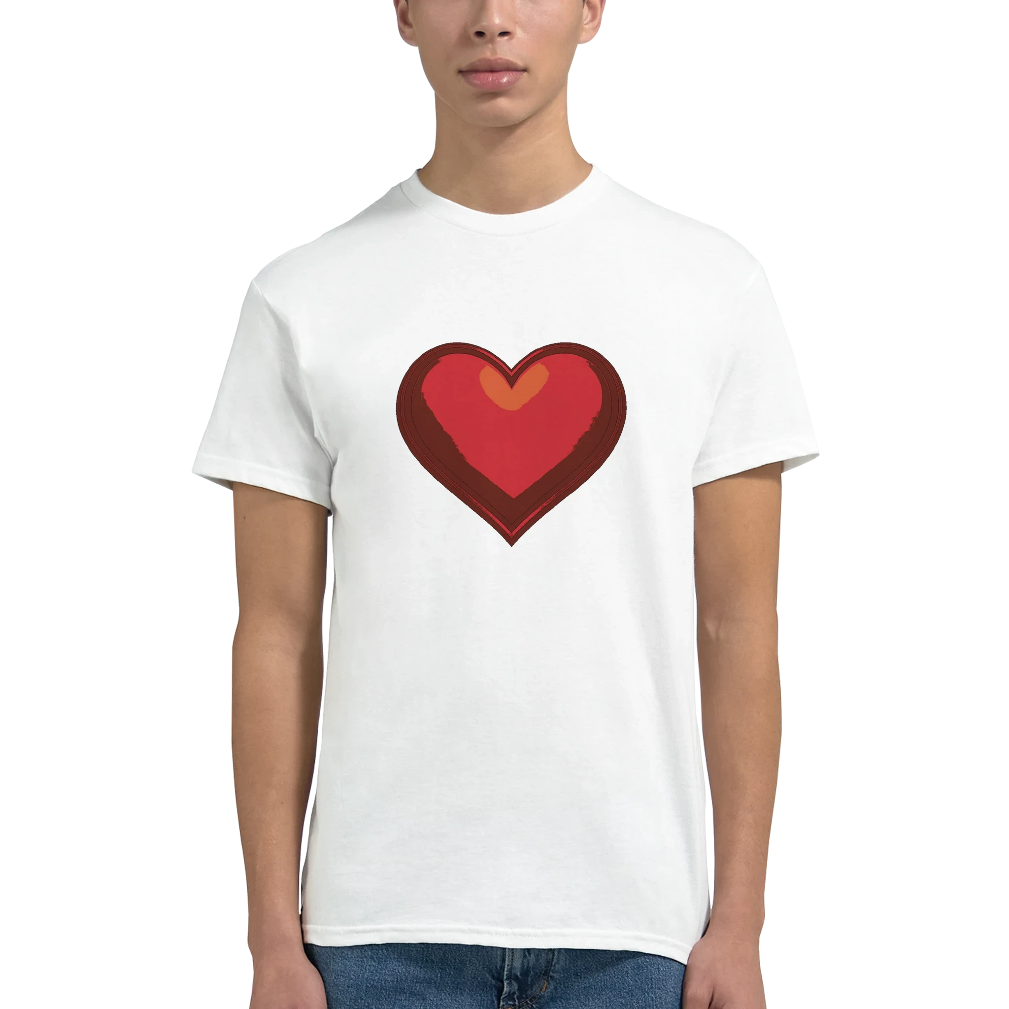 Red Heart Graphic T-Shirt - Comfortable Casual Apparel