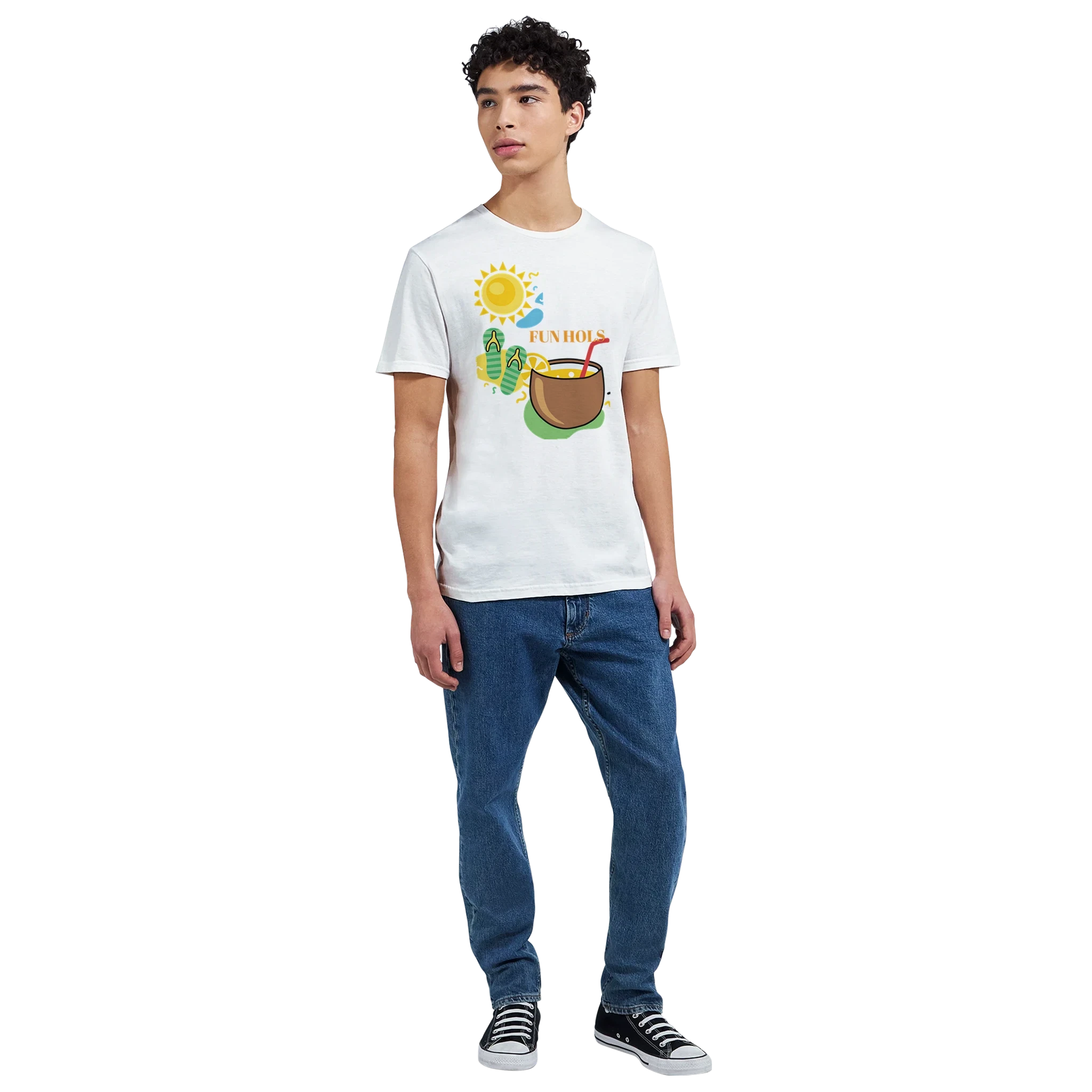 Fun Holiday Beach Graphic T-Shirt - Premium Cotton Tee