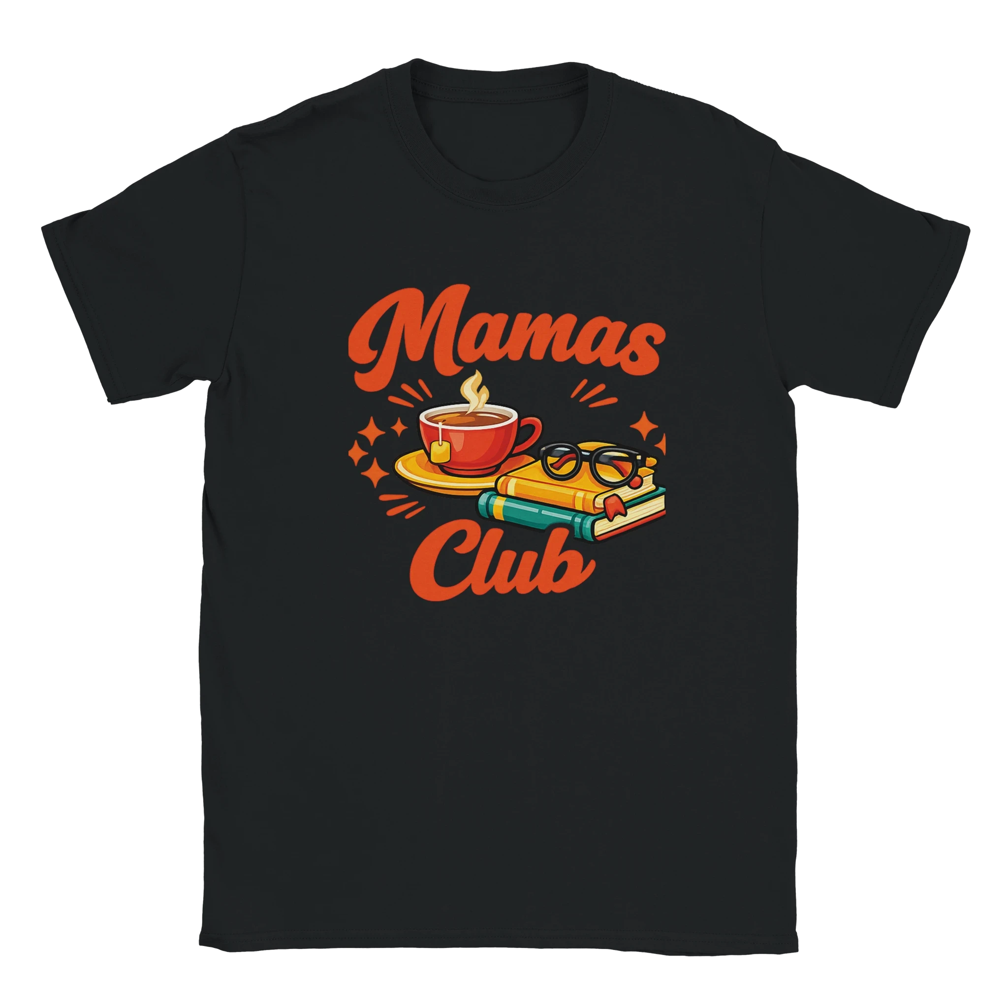 Mama's Club Graphic T-Shirt - Premium Soft Ring-Spun Cotton Tee