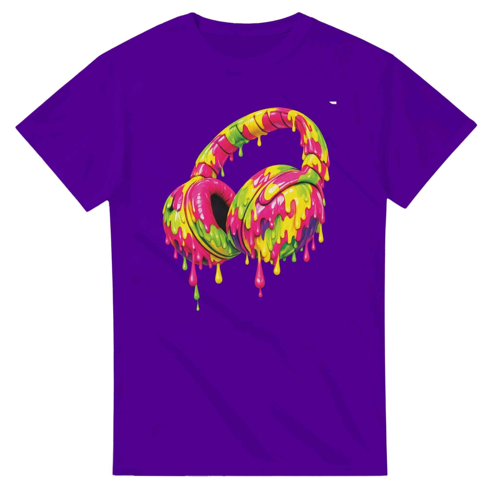 Headphones Graphic T-Shirt - Heavyweight Cotton Classic Fit Tee