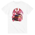 Books and Dragon Roses Graphic T-Shirt - Heavyweight Cotton Unisex Tee