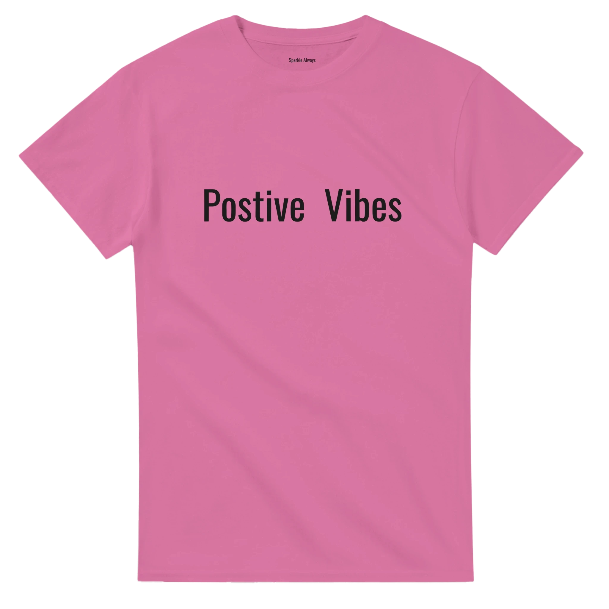 Positive Vibes Statement Heavyweight Cotton T-Shirt - Classic Relaxed Fit