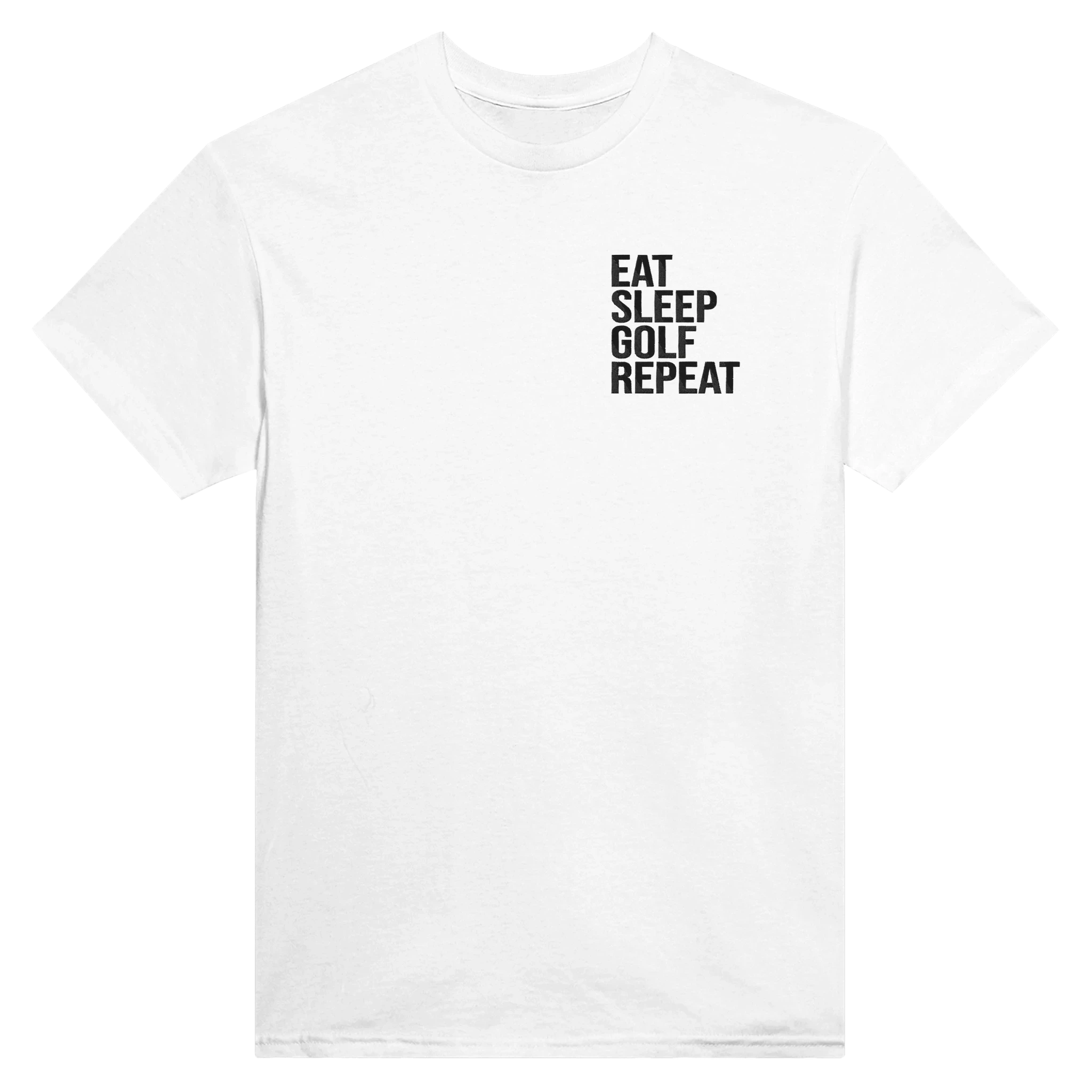 Golf Graphic T-Shirt - Heavyweight Cotton Classic Fit EAT SLEEP REPEAT GOLF